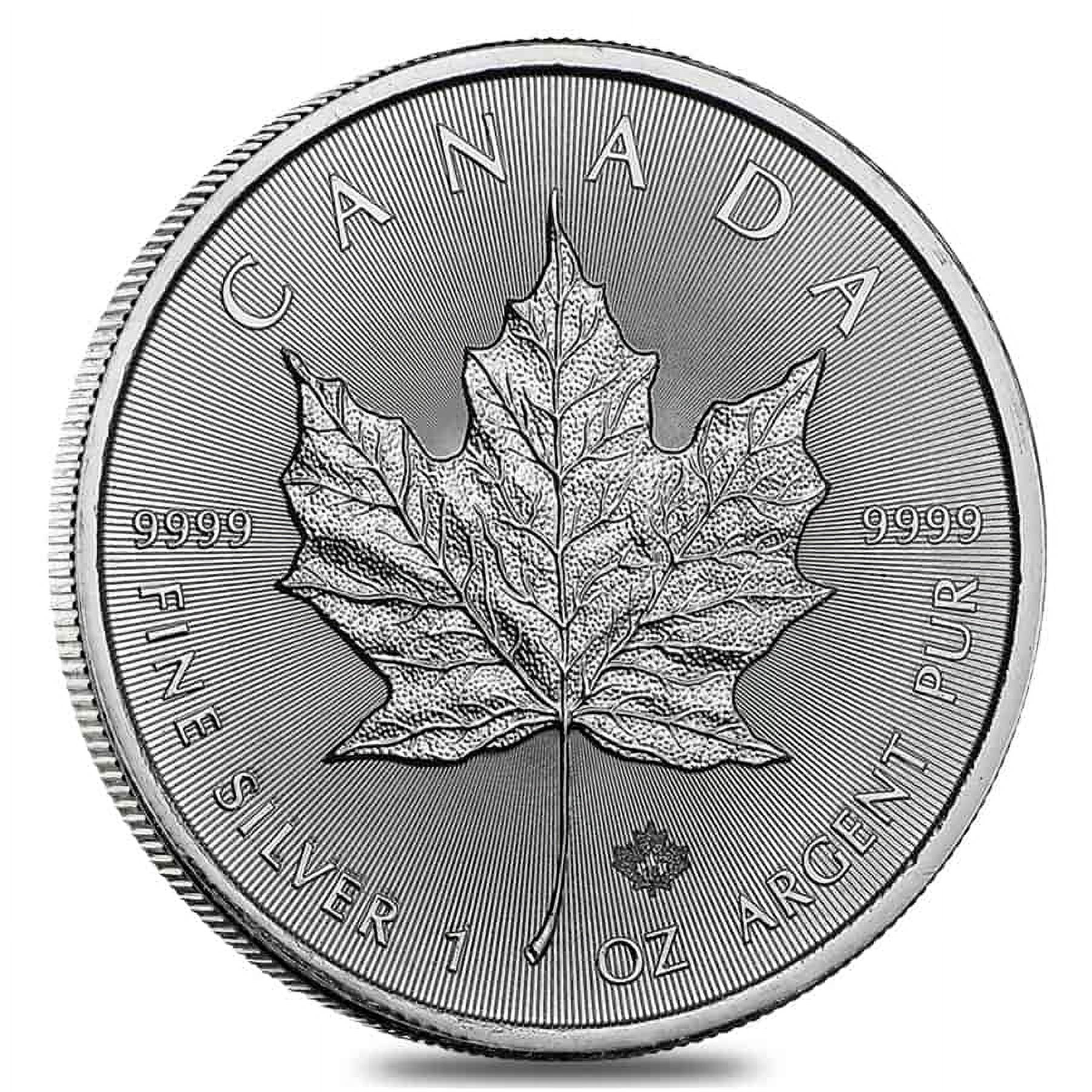 Roll of 25 - 1 oz Silver Canadian Maple Leaf BU (Random Year)