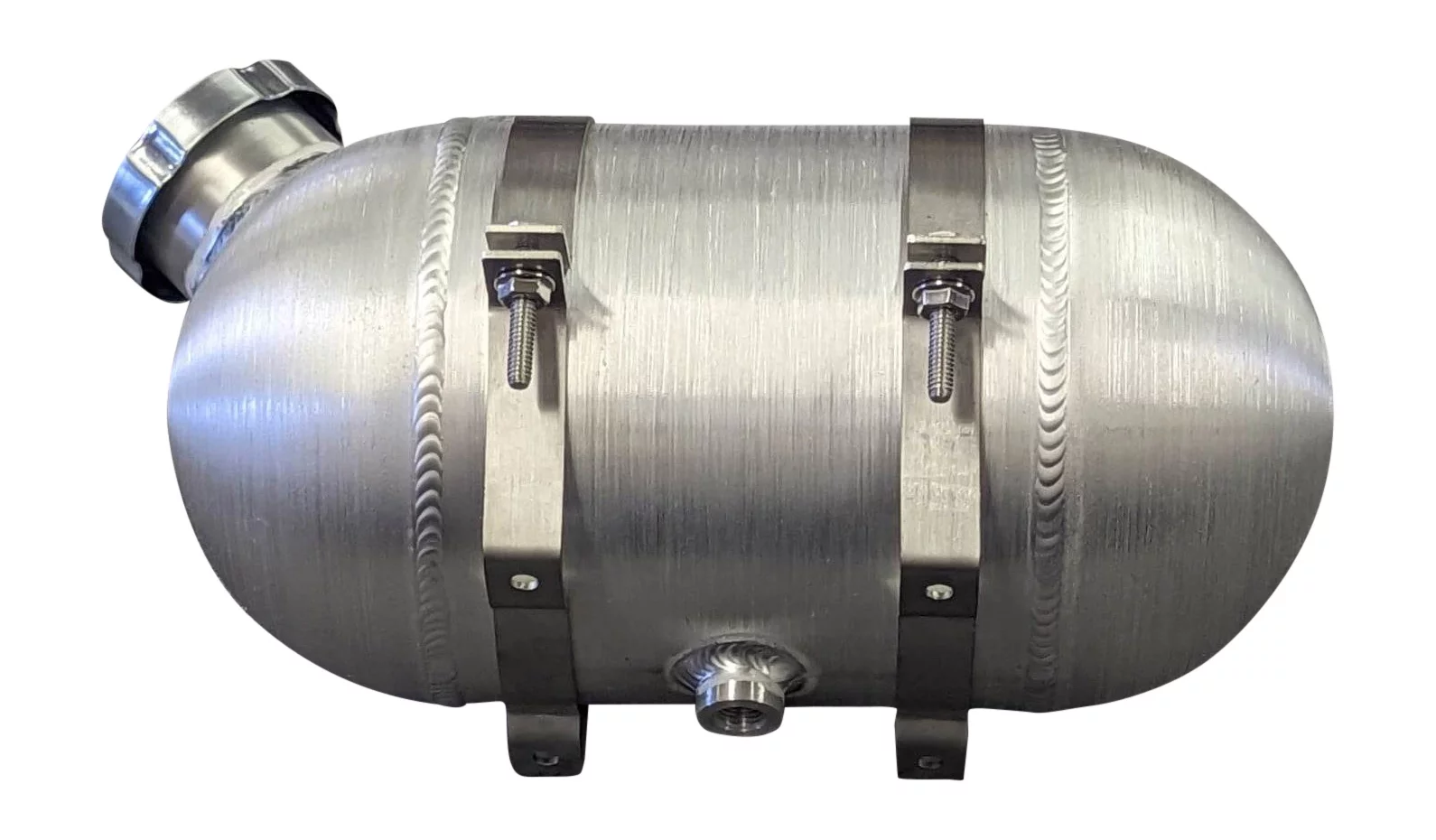 6x12 End Fill Domed End Cap style with Tether - 1 Gallon 1/4 NPT - Riding Mower, Gokart, Mini Bike