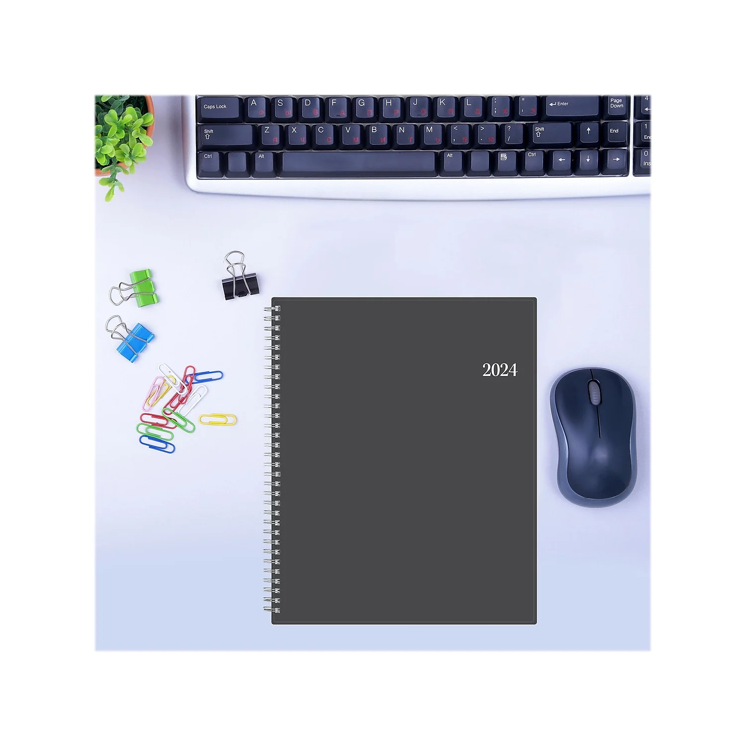 2024 Appt Weekly Monthly Planner, 8.5x11, Blue Sky, Passages