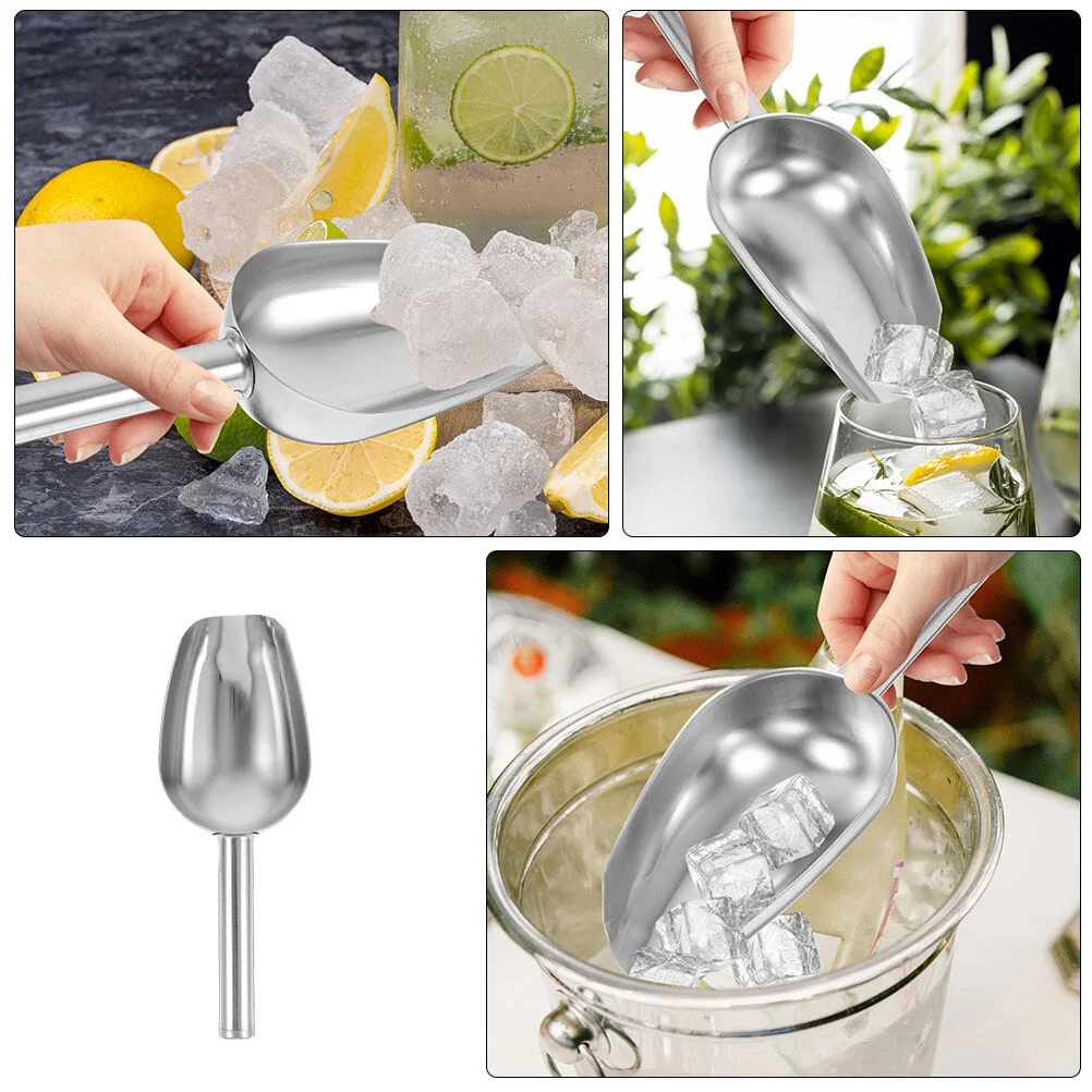 Yueyihe Metal Scoop Stainless Steel Scoop Food Candies Scoop Kitchen Ice Shovel Grain Shovel