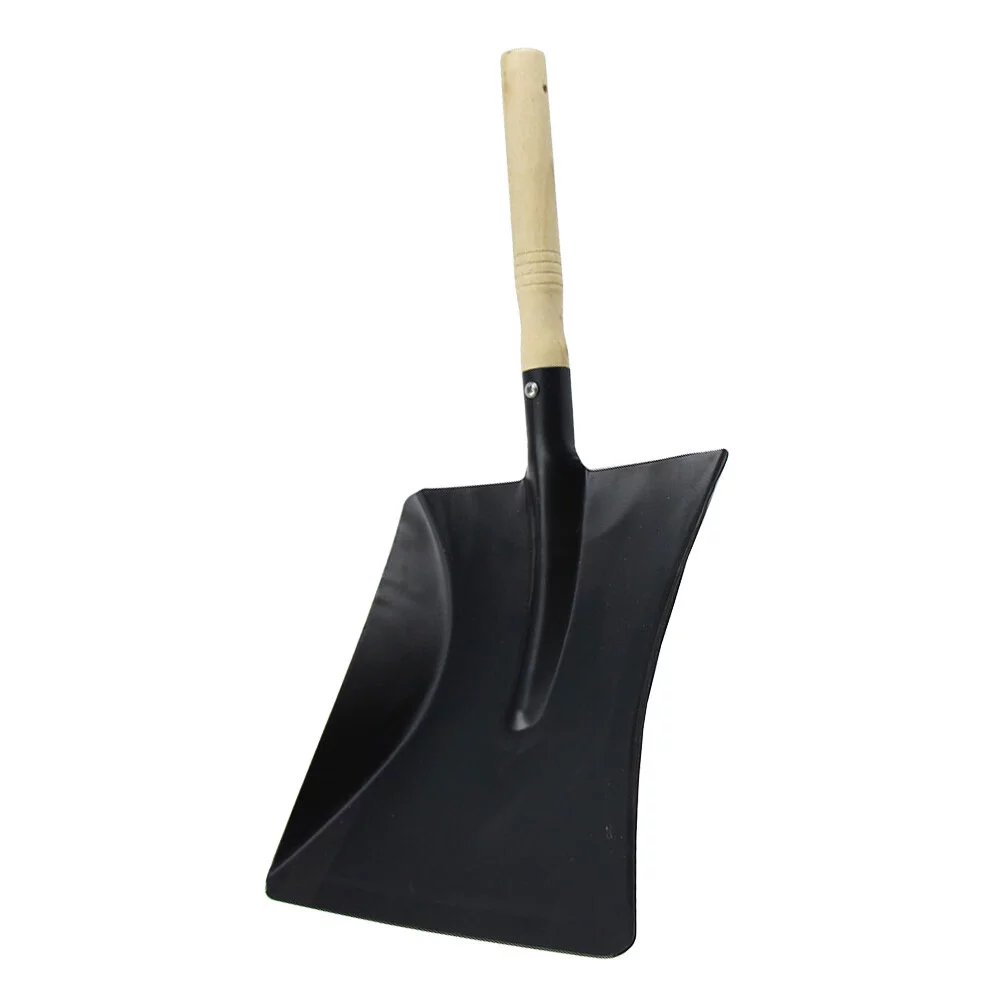 Gongxipen 1PCS Gardening Tool Shovel Practical Barbecue Shovel Flowers Planting Shovel Carbon Steel Shovel Multi-purpose Carbon Shovel for Home Camping Use Size L Black
