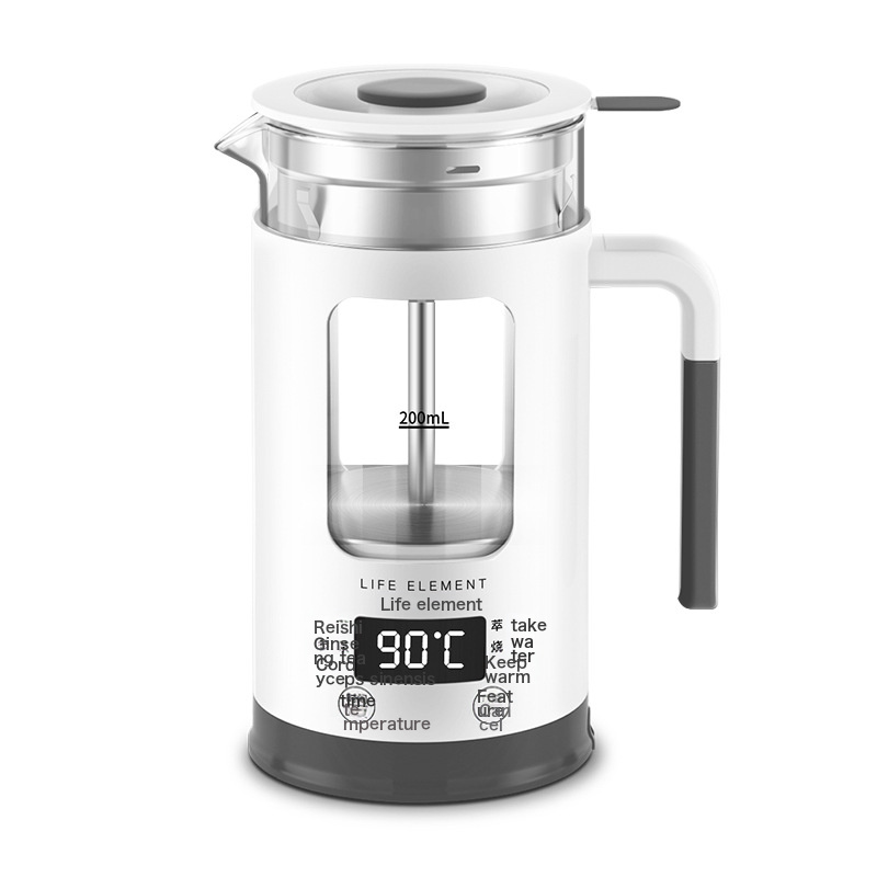 Life Elements I13 Health Pot 0.6L Mini Multi-Functional Electric Kettle Glass Flower Teapot Tea Maker