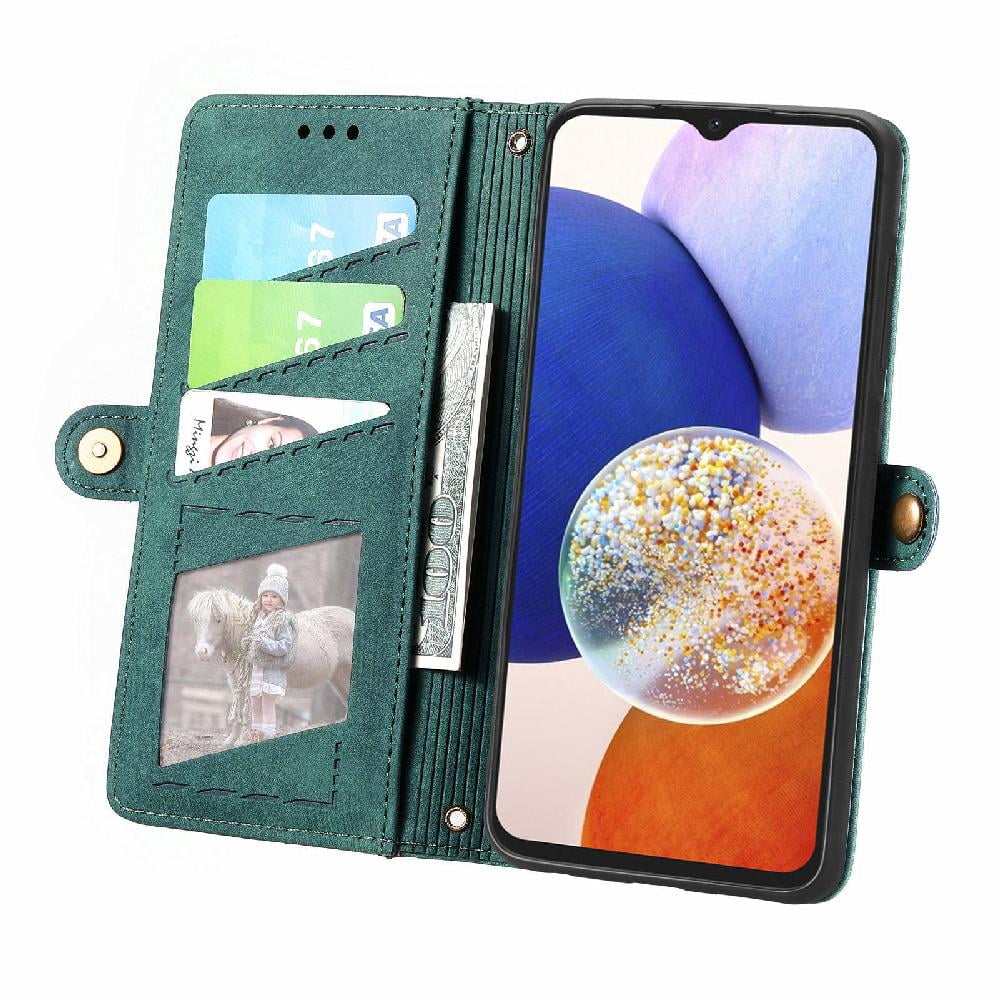 Flip Case for Samsung Galaxy A14 4g/5g Flip Cover Leather Case Wallet Simple Business Shockproof
