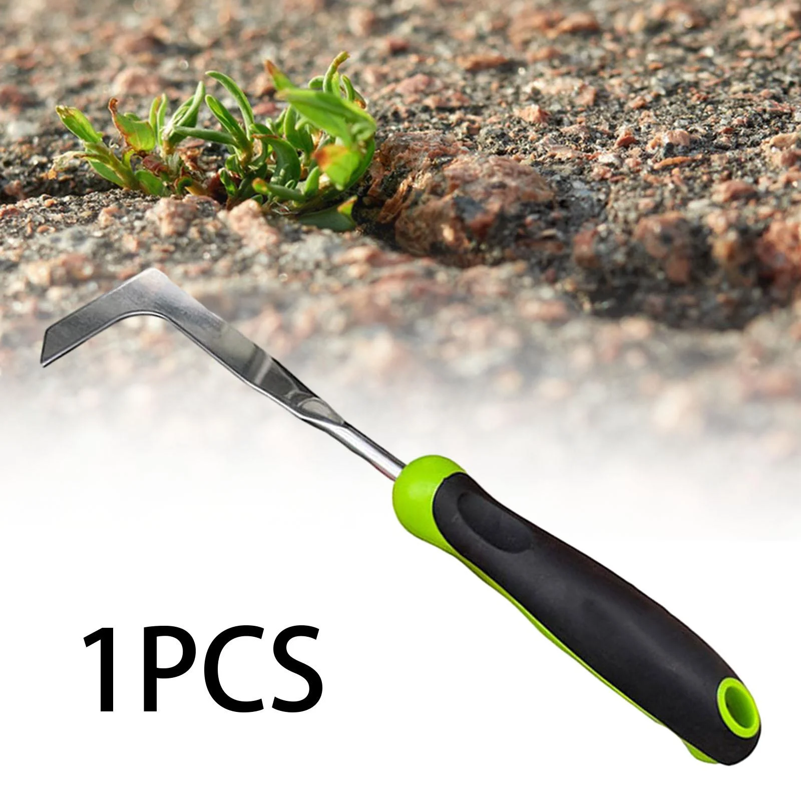 oshhnii L Shaped Weeding Tool Garden Weeding Tool Hand Manual Lawn Edger Crevice Weeding