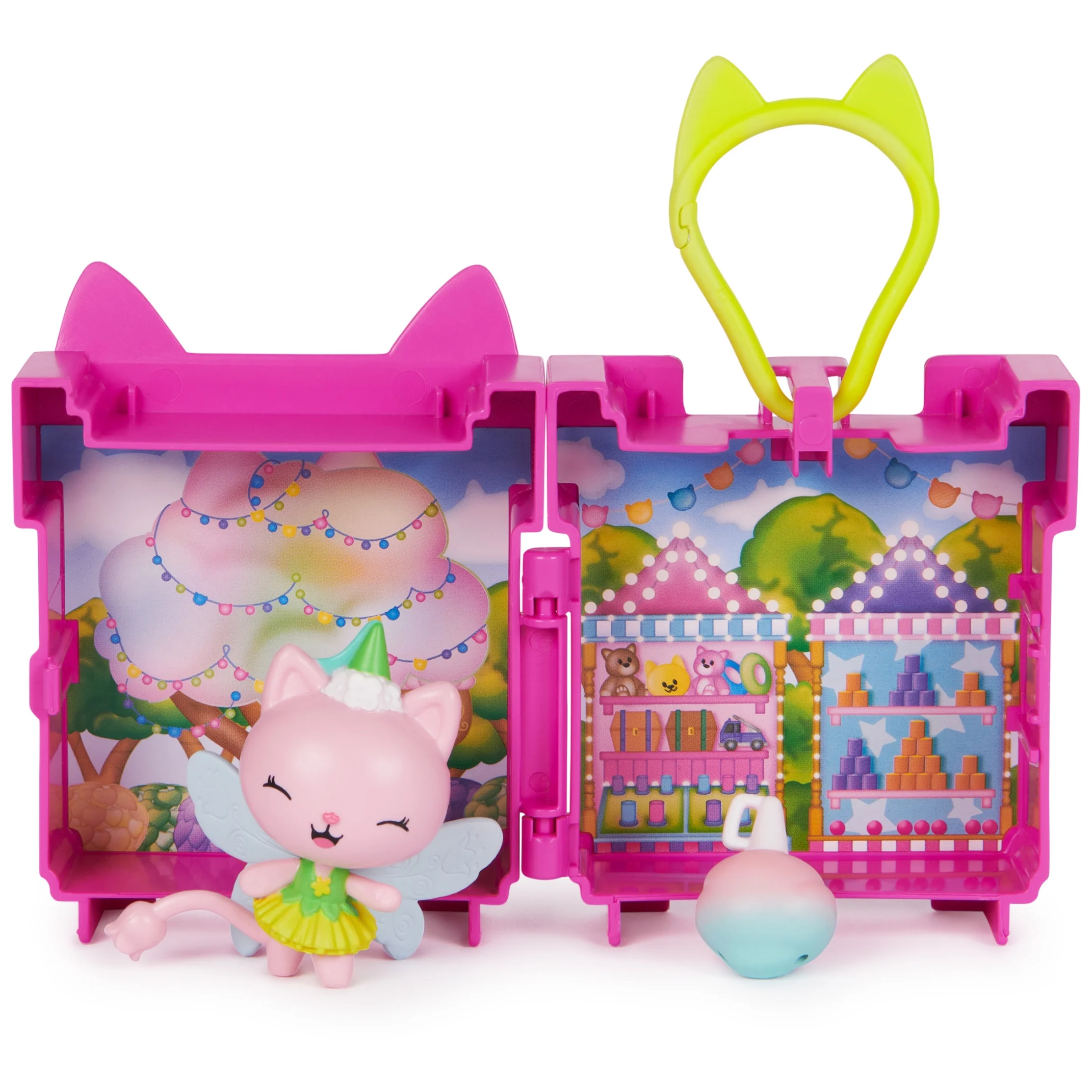 Gabby’s Dollhouse Clip-On Playset with Kitty Fairy Toy Figure and Dollhouse Accessories, Kids Toys for Ages 3 and Up