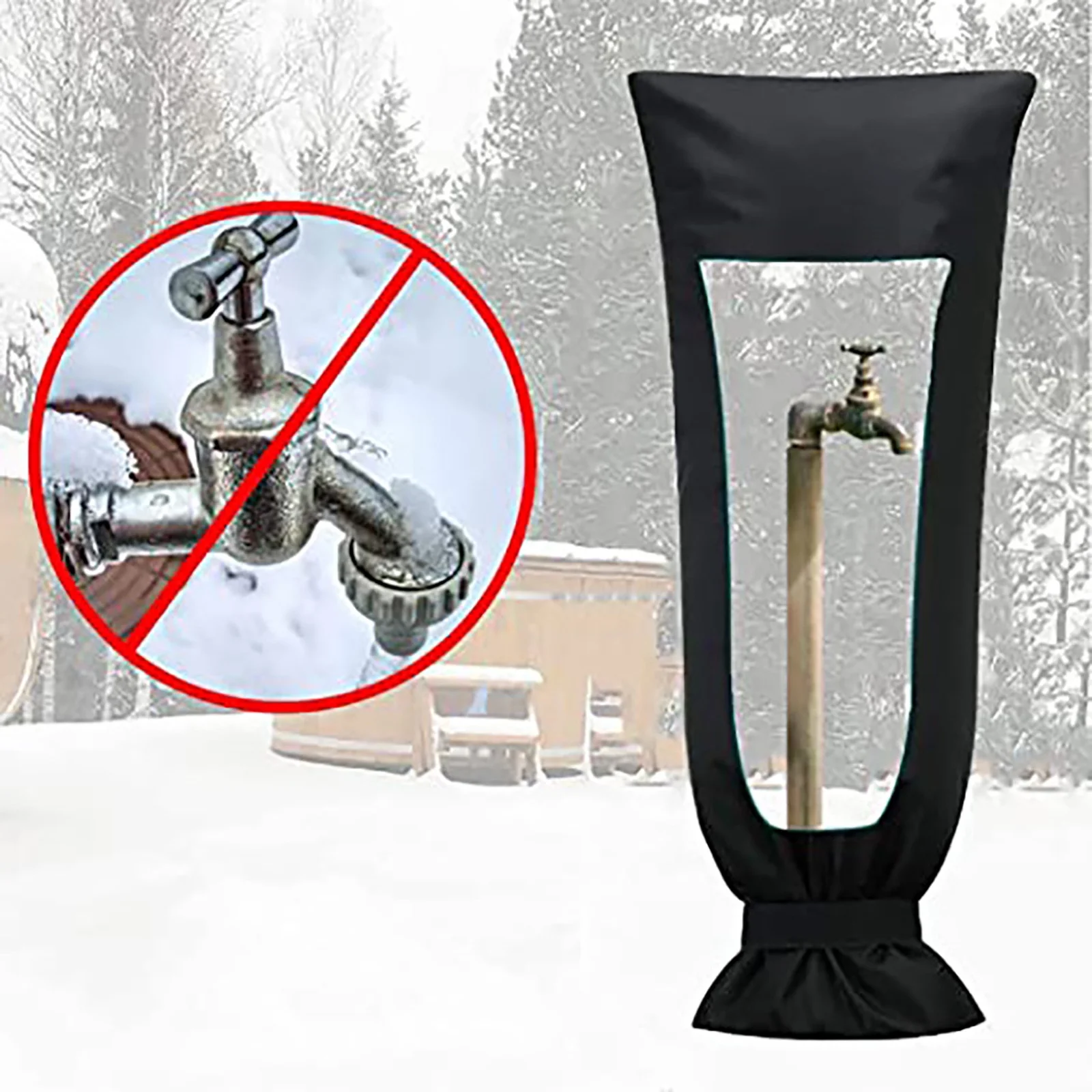 iju7gthy 4th of july outdoor Winter Faucet Anti-Freeze Protection Cover Anti-icing Insulation Cover Outdoor Anti-Freeze Crack Protection Bag