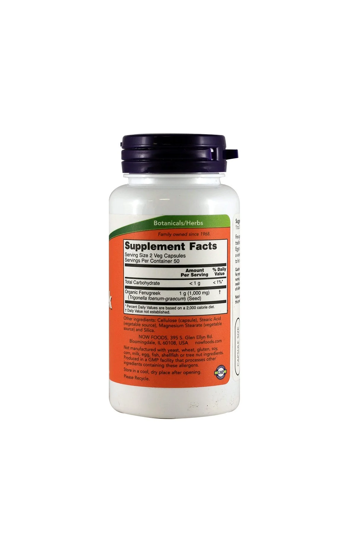 Now Foods Fenugreek 500Mg, 100 Capsules (Pack Of 3)