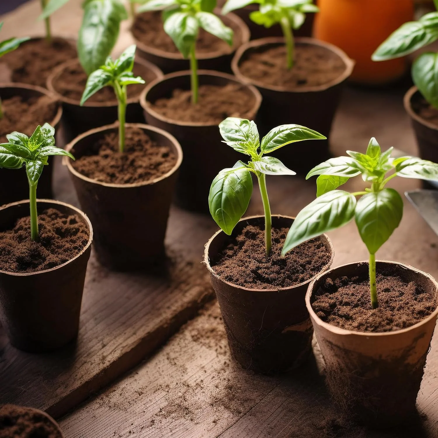 Namzi -a 50 Pcs Thickened Peat Pots, 3.15 inches Biodegradable Eco-Friendly Plant Seedling Starters Kit, Seed Germination Trays