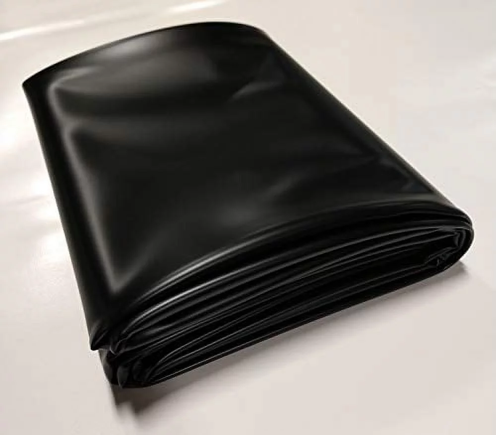 USA Pond Products' - 6x20 Black Pond Liner-6'W x 20'L (1.83m x 6.1m) in 20-mil Black PVC (0.50mm)-Fish/Plant Friendly for Koi Ponds, Streams & Water Gardens
