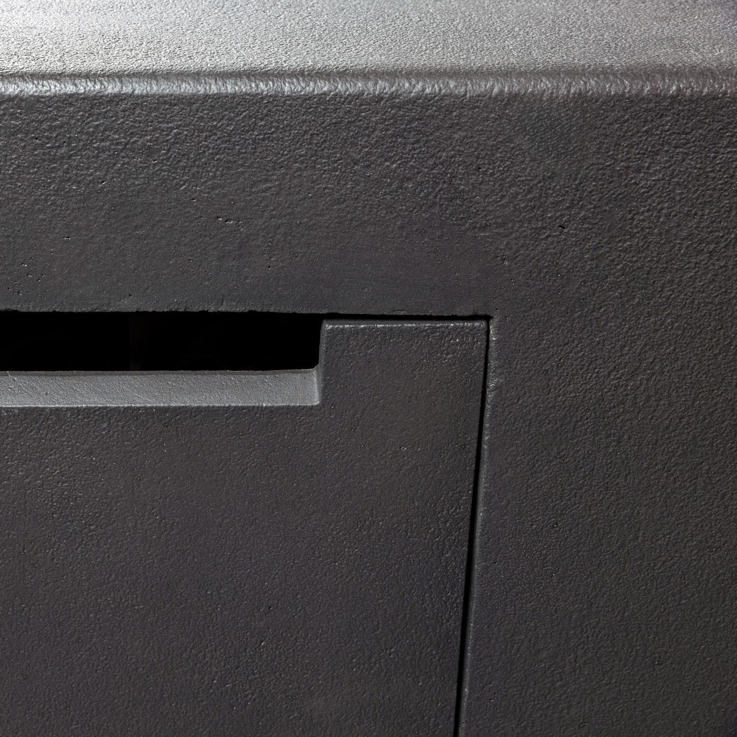 Blaze 60-Inch Rectangular Concrete Propane Fire Pit Table in Phantom