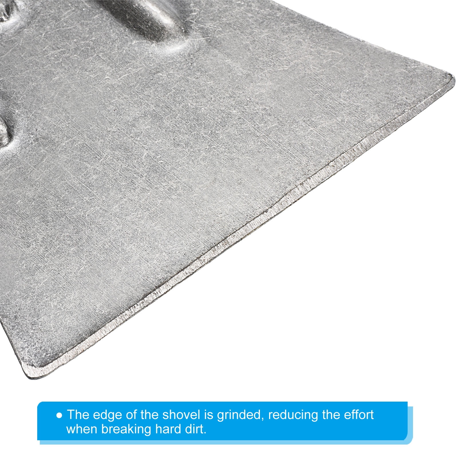 Uxcell 10 Inch Garden Shovel Outdoor Cleaning Spade Weeding Shovel Steel Flat Ice Shovel Lawn Trowel