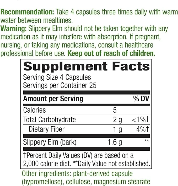 Natures Way Slippery Elm Bark