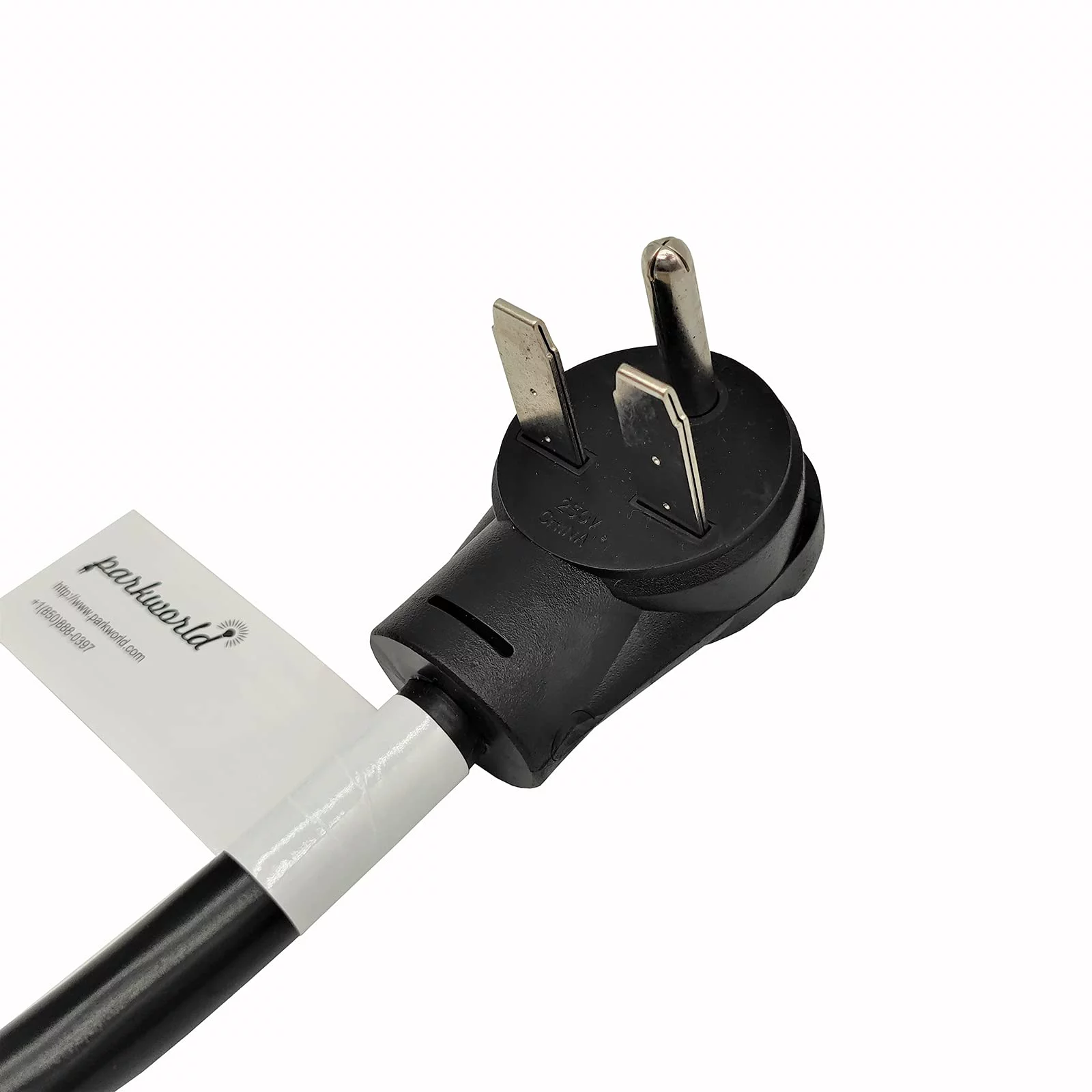 Parkworld 62473 3-Prong Industrial Splitter Cord, NEMA 6-30P to 6-20R (T-Blade Also for 6-15R) Dual Outlet (3 Feet)