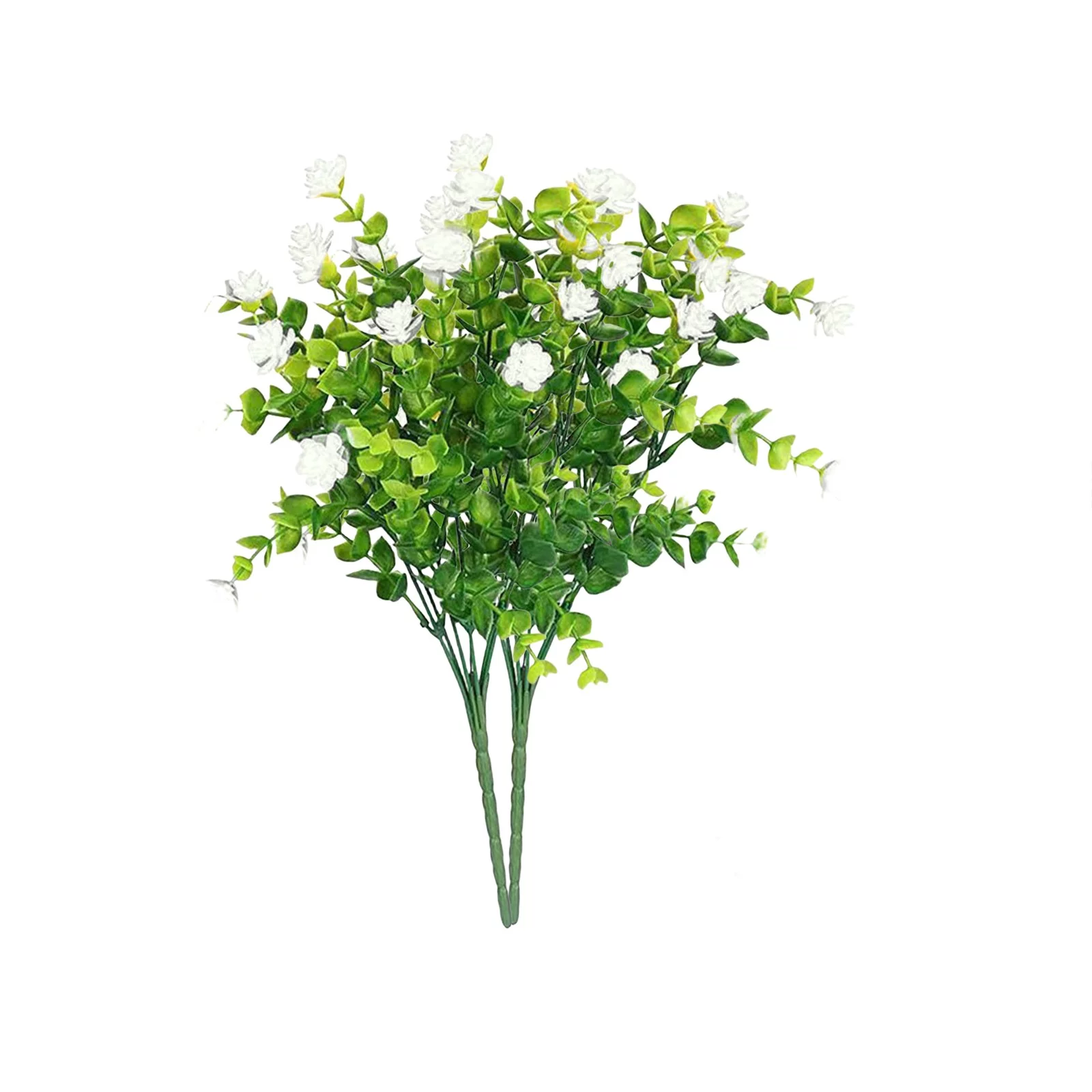 Yeetfub Artificial Plants for Indoor 2pcs Artificial Flower Silk Flower Bouquet Latex Real Flower Bridal Artificial Flowers Wedding Home for Window Garden Office Patio Planter Pathway Front Porch