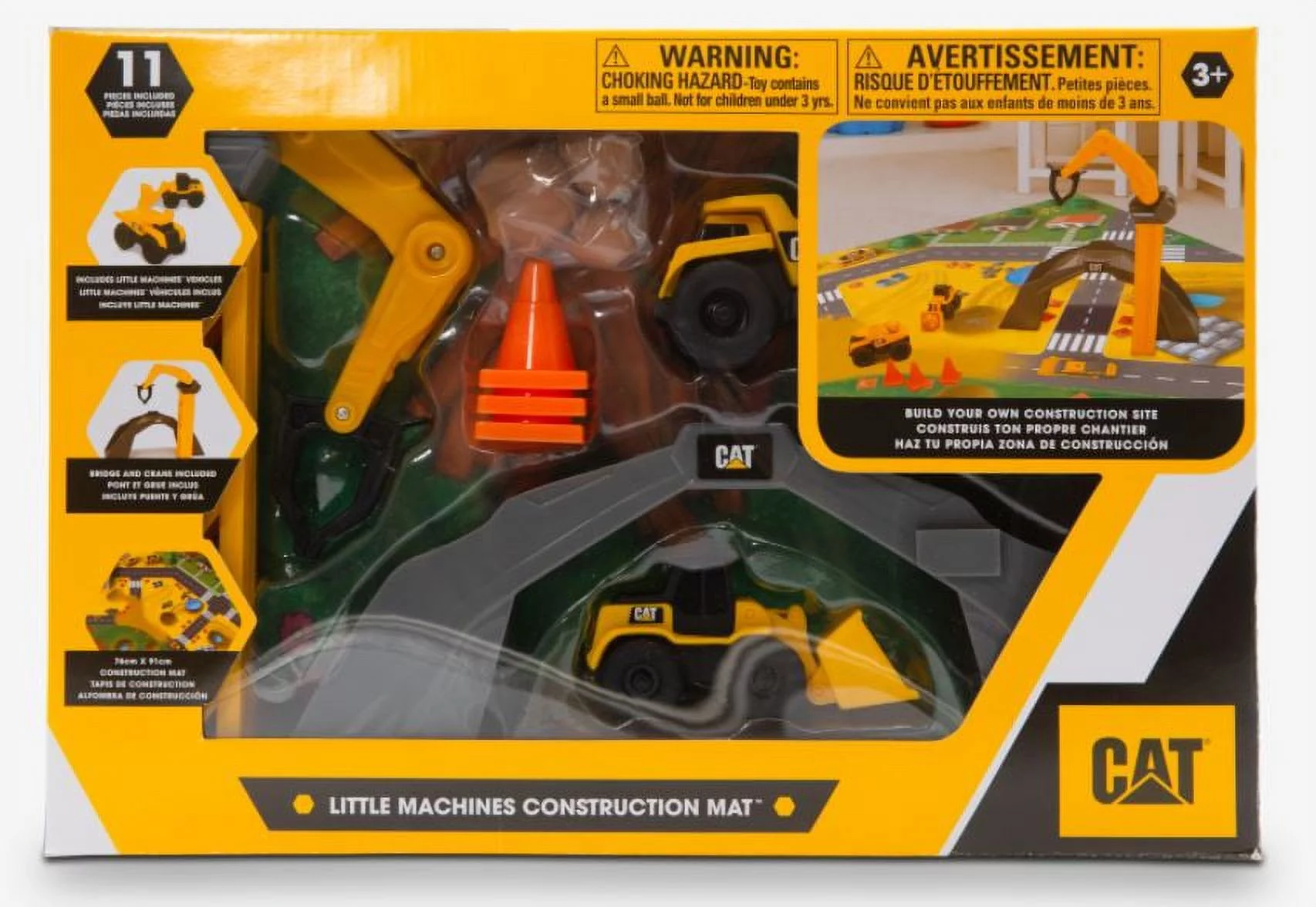 Cat Little Machines Vehicles and Play Mat