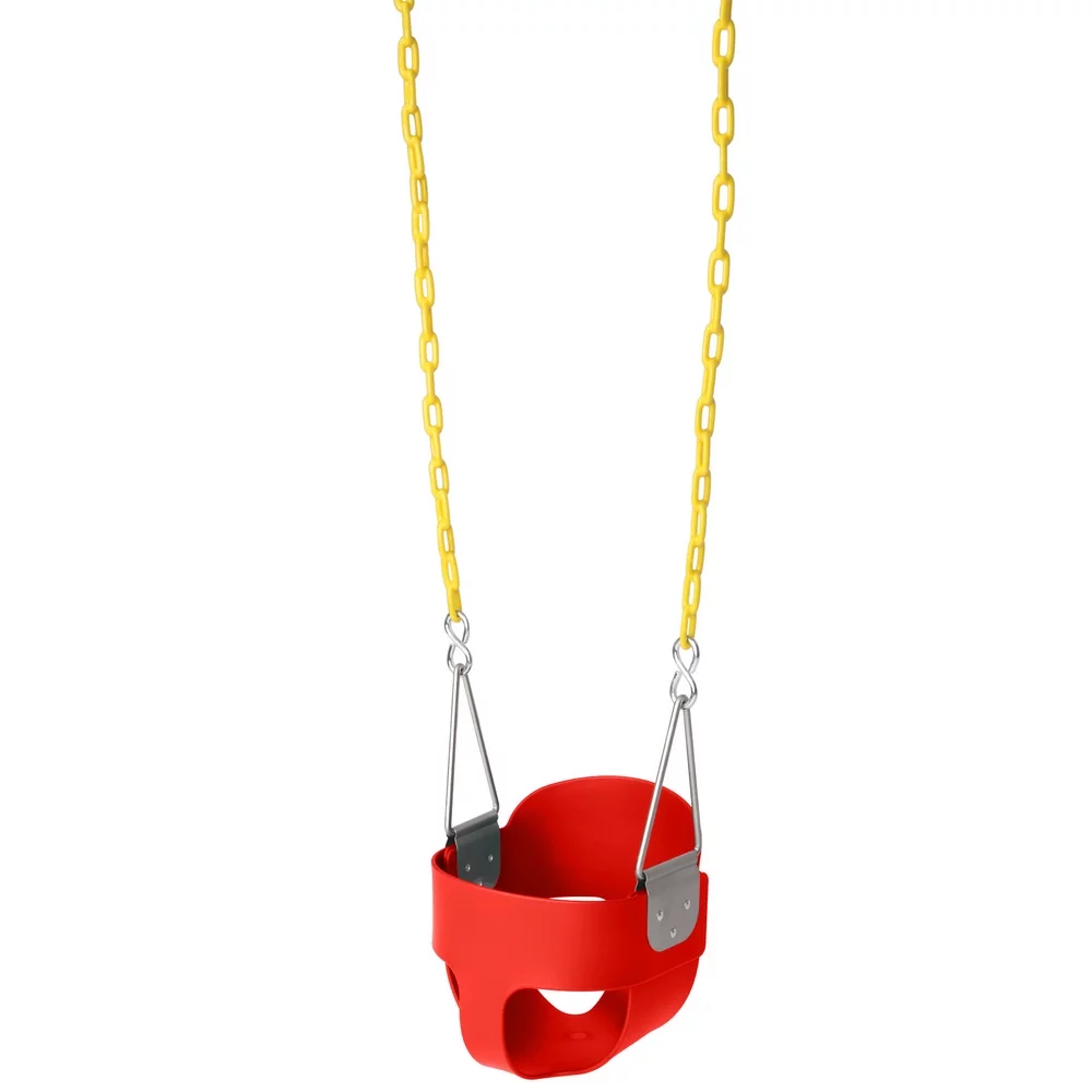 Highback Full Bucket Swing Red