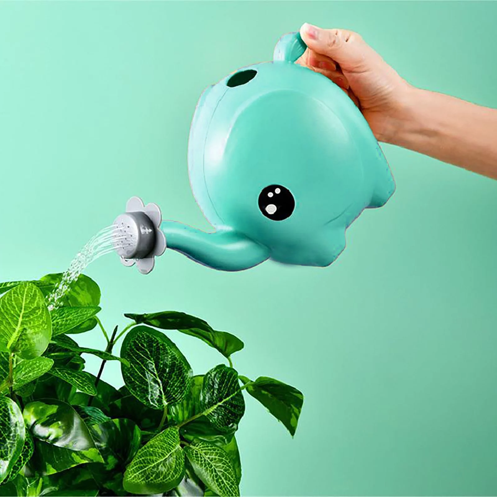 FHKOEGHS Hot Water Heater Small Eleph Watering Can Blue Cartoon Children Watering Can 1.5 Liters 2.5 Liters Watering Pot Ga