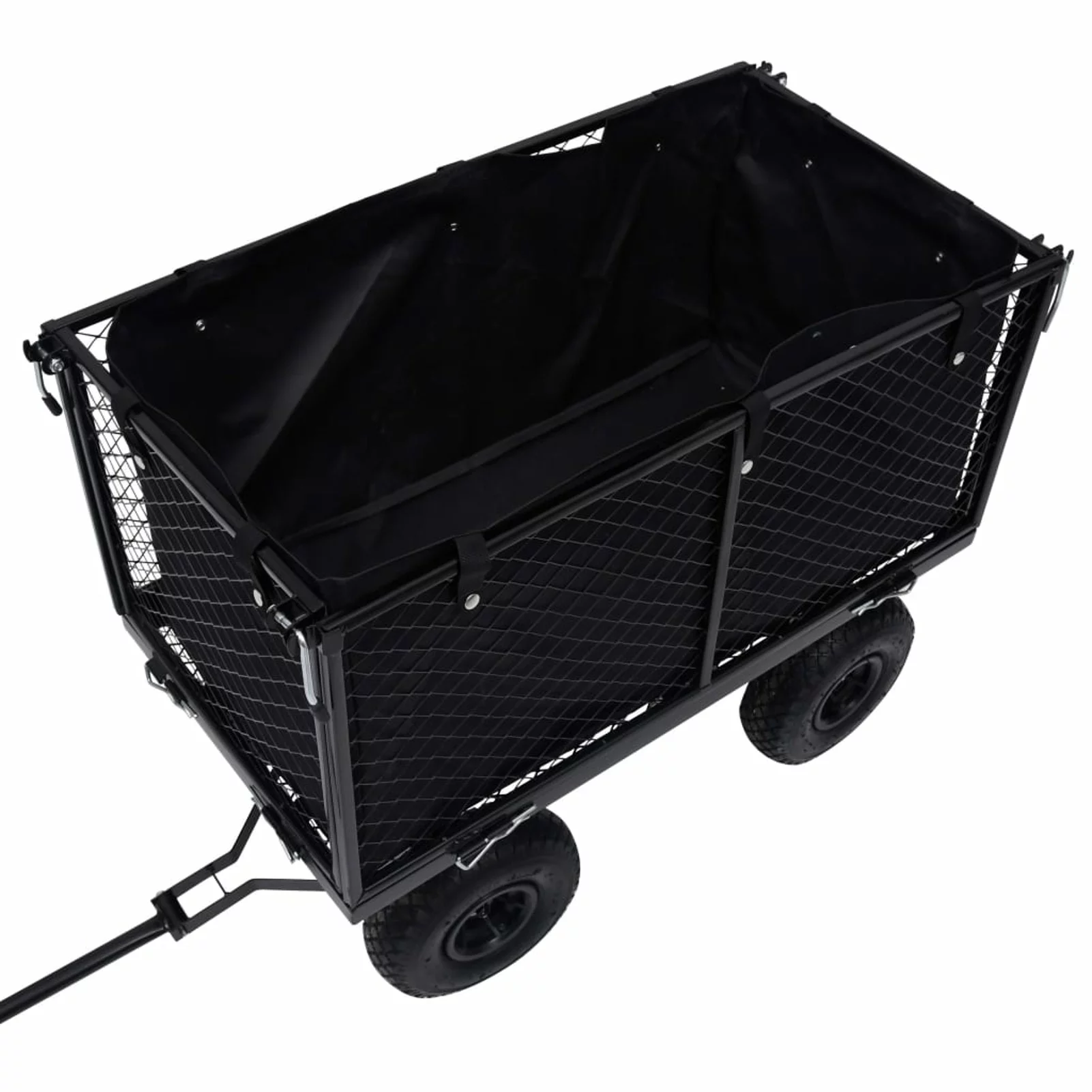 Uteam Black Fabric Garden Cart Liner 31.9x16.1x15.7 inches