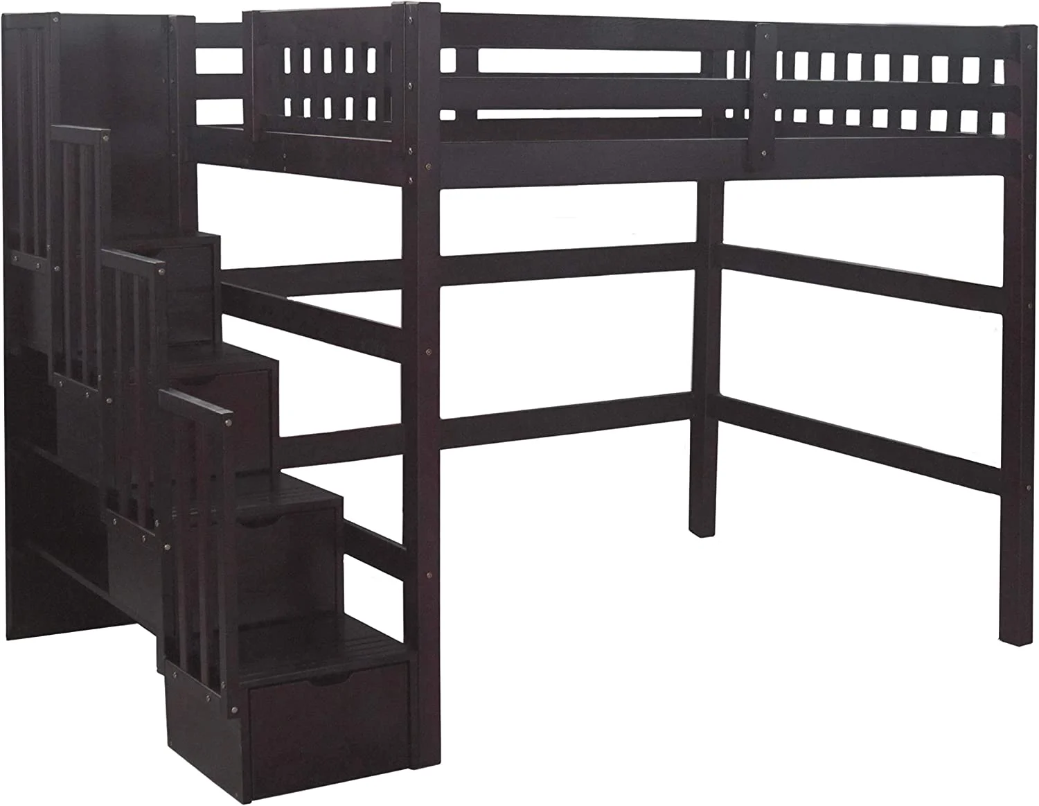 House Bed Twin Size Kids Bed Frame with Fence  Montessori  with Roof  Playhouse Bed Frame for Kids Girls Boys Teens (White)