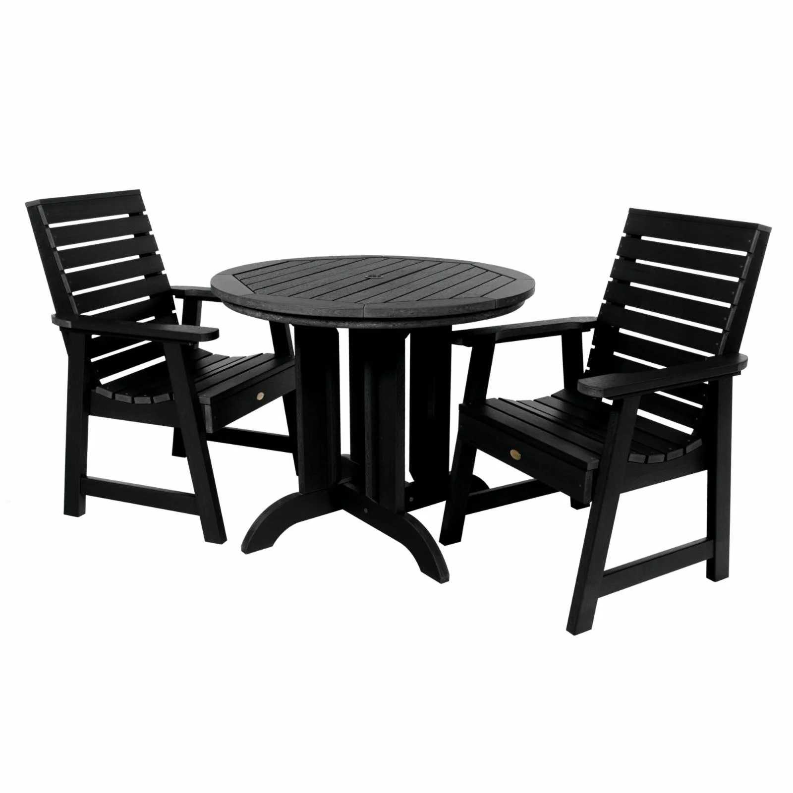 Highwood USA Weatherly 3 Piece Round Dining Set