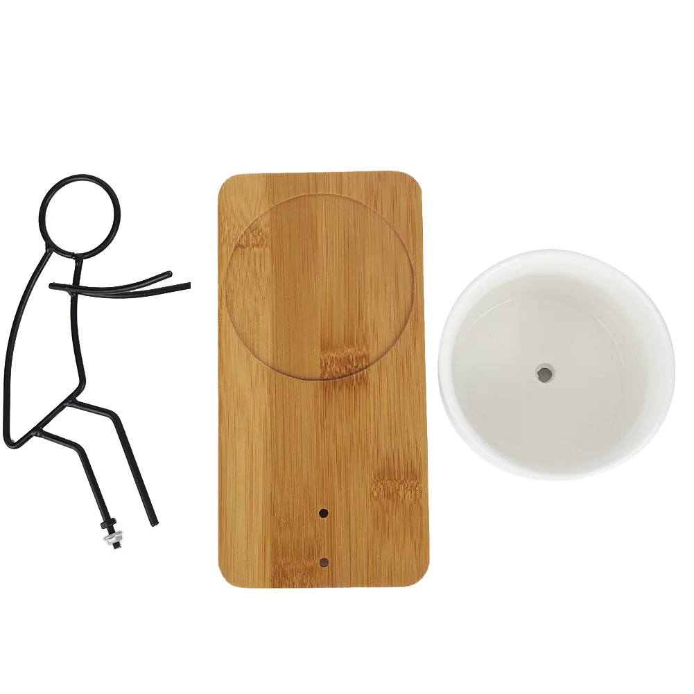 Verdant Touch Ceramic Plant Pot Innovative Cute Ceramic Succulent Plants Pot Planter Flowerpots Ornament for Desktop DecorationRT037 Father Type