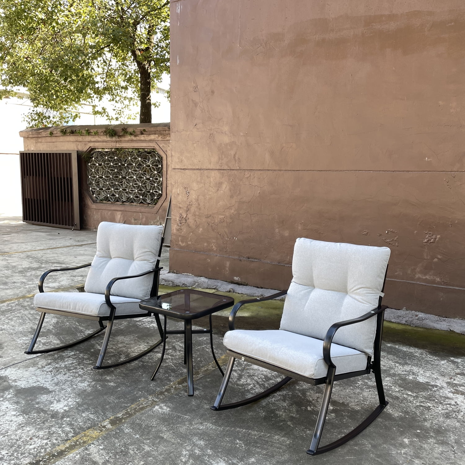 YLtoohoom ROCKER SET CHAIR AND TEAPOY OFF-