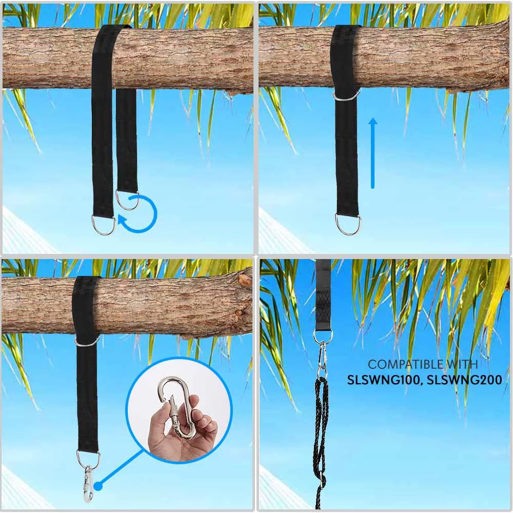 SereneLife SLSWNG10 - Hanging Swing Tree Mount Kit - Universal Mounting for Rope Swing Seats (For SereneLife Models: SLSWNG100, SLSWNG200)