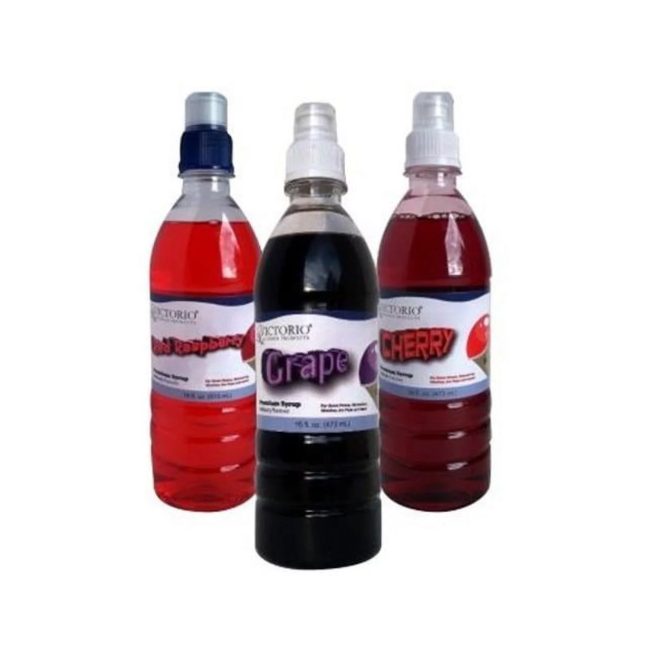 VKP Brands 3-Pack Shaved Ice And Snow Cone Syrups - Fruity Fun
