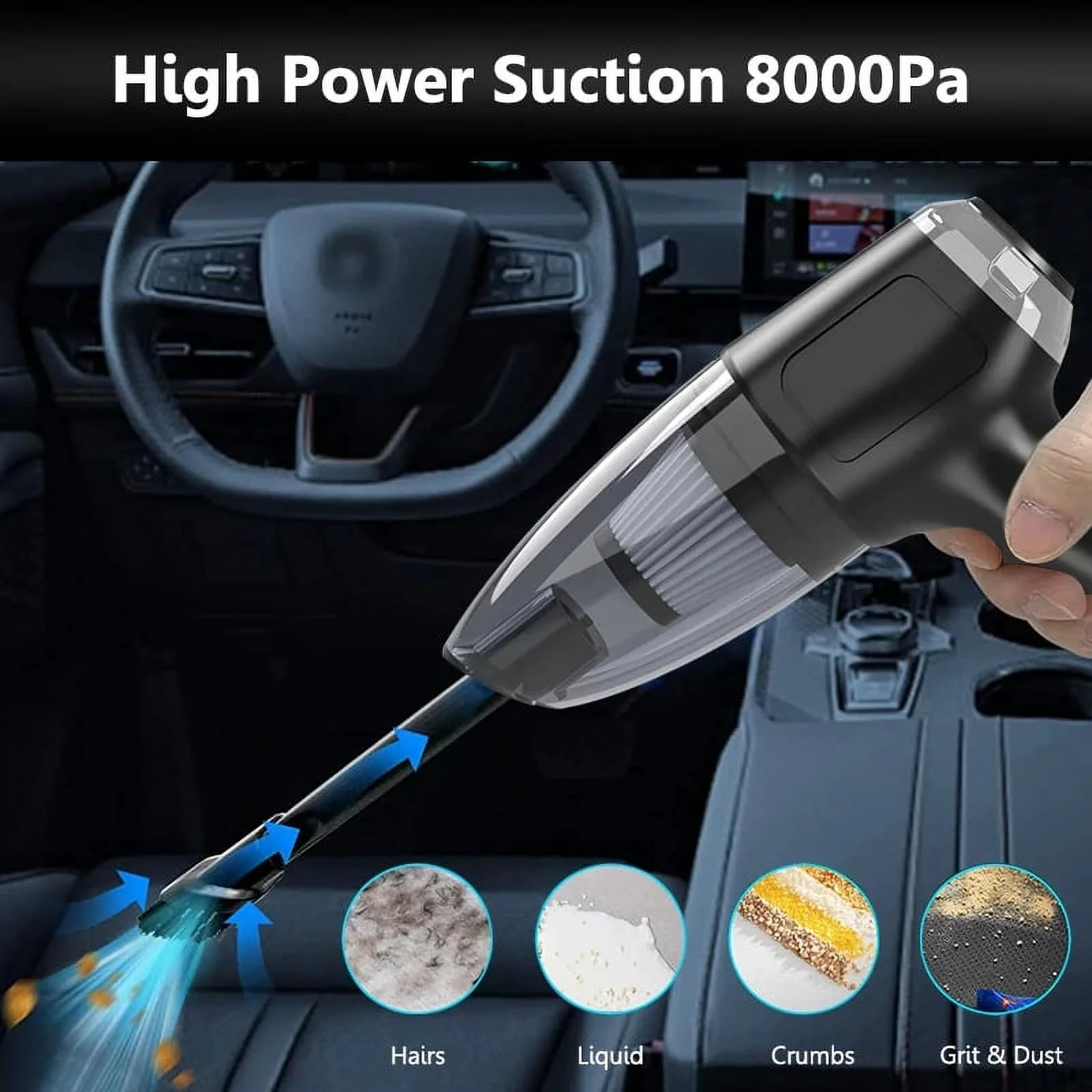 In 1 Rechargeable Blower Car Wireless Cleaner for Car Desk Vacuum Cleaner Air Duster Mini Vacuum Cleaner Wireless Cleaner