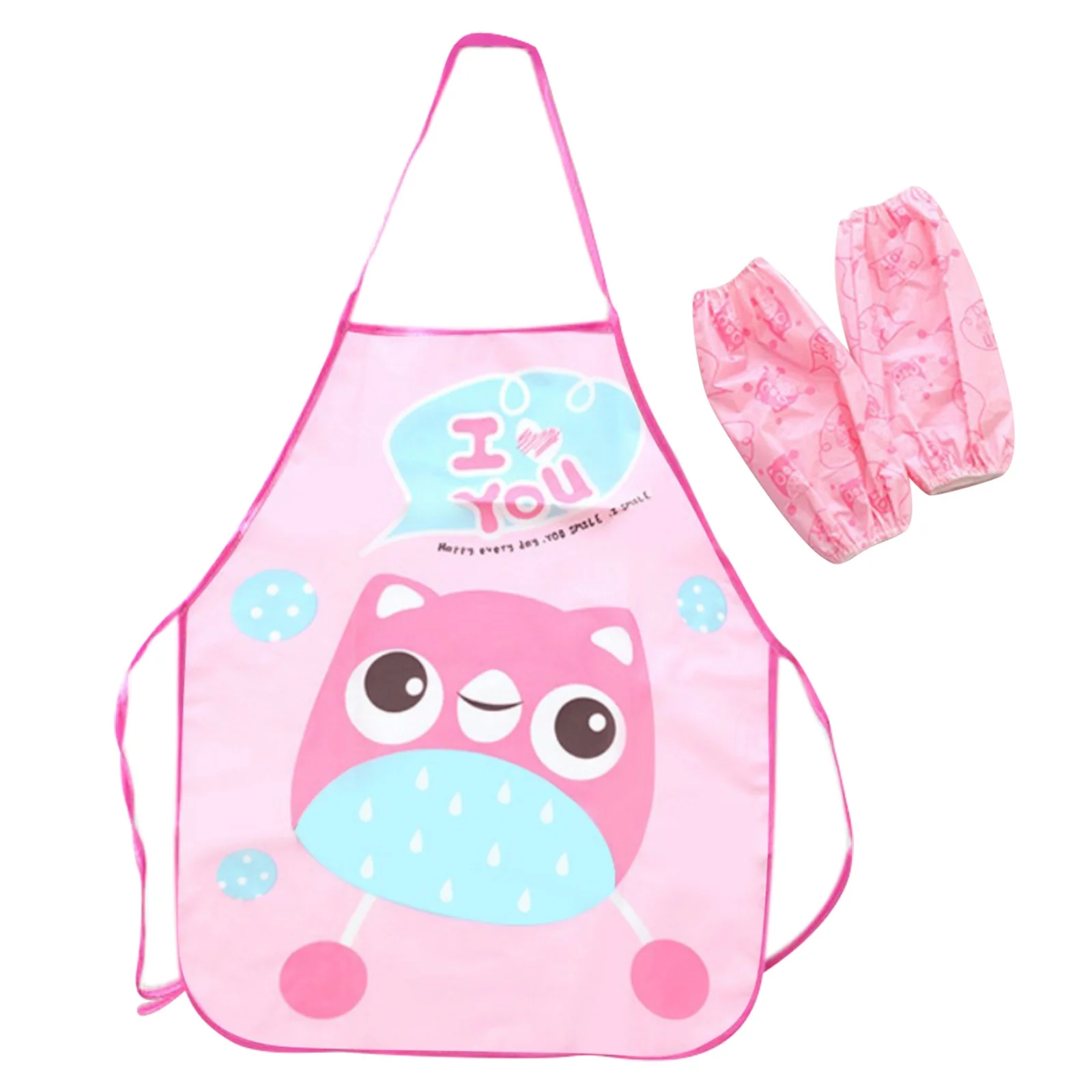 AaSEJEG Aprons for Women with Pockets Vintage Children'S Play Apron Sleeve Set 3-6 Years Old Children'S Household Chores Anti-Apron