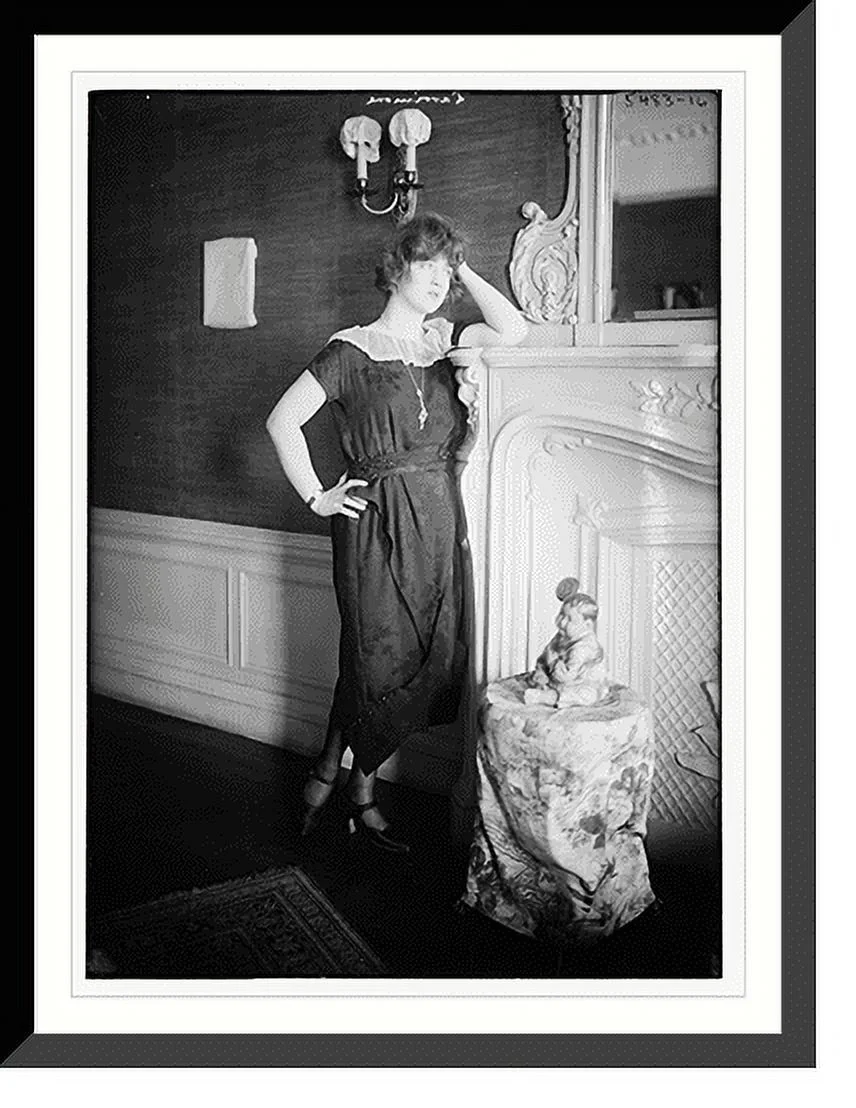 Historic Framed Print, Larrmore (near mantle), 17-7/8