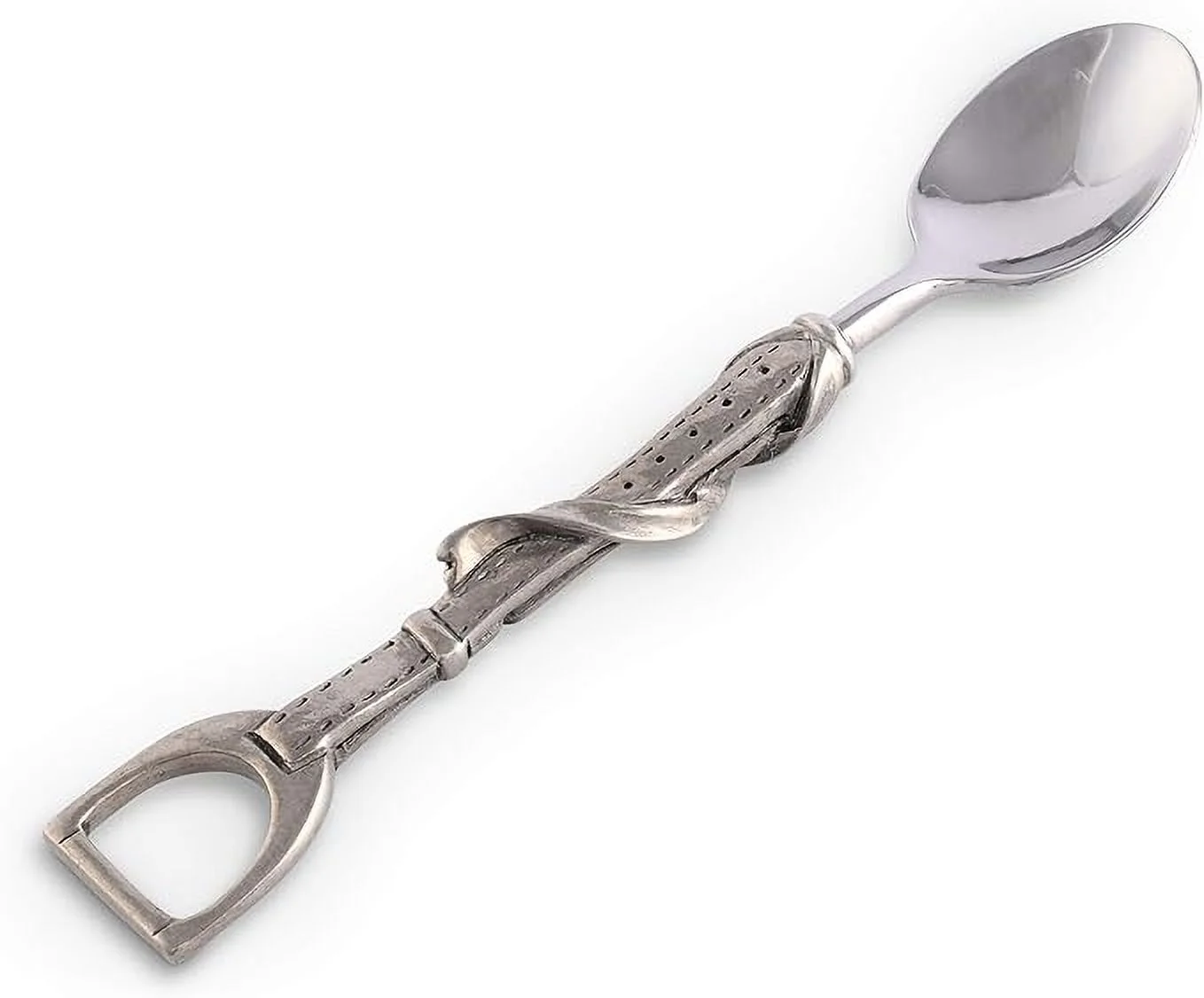 Vagabond House Pewter Stirrup Equestrian Horse Tack Bar/Sugar Spoon 5.75 inch Long
