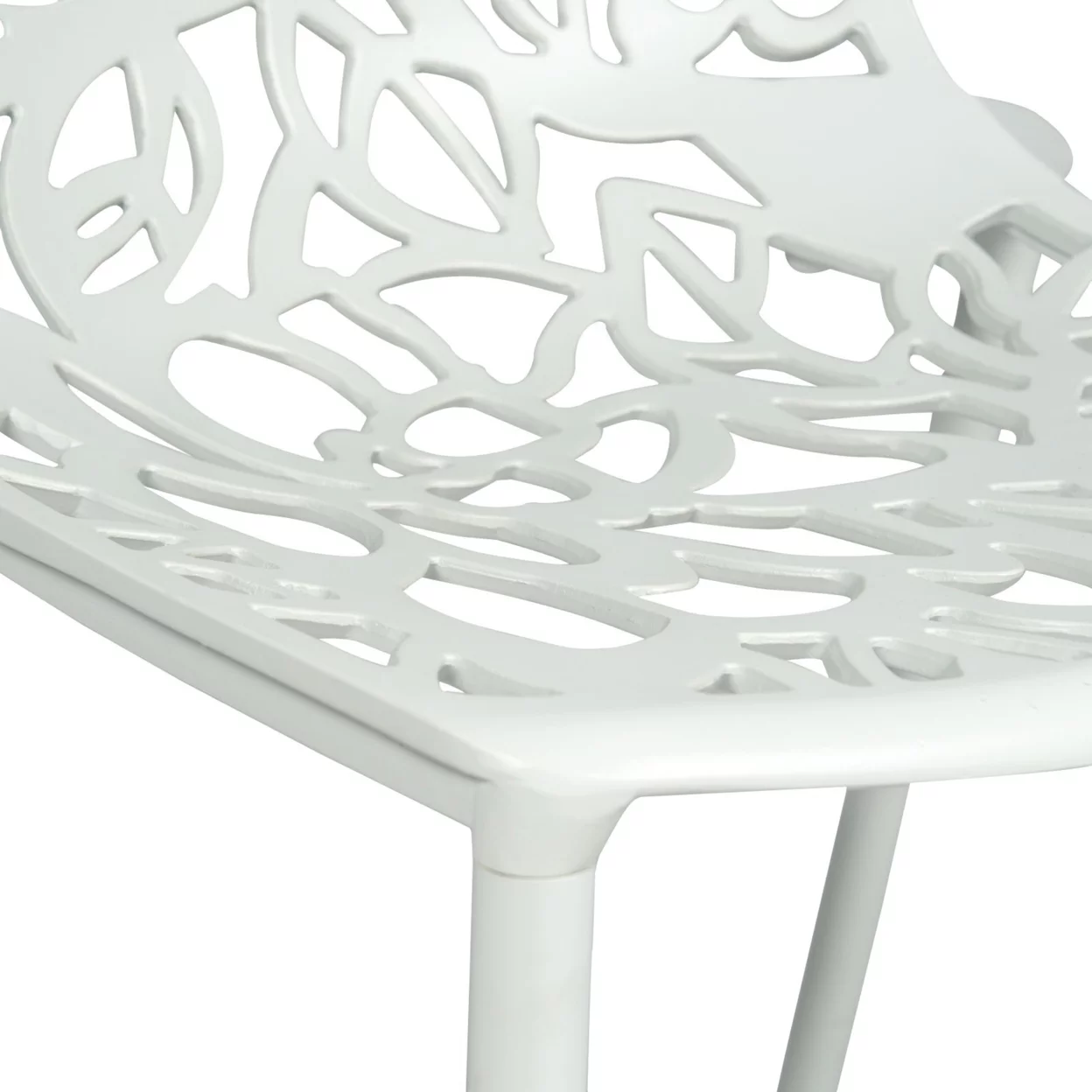 Modern Devon Aluminum Chair, Set of 2 - White