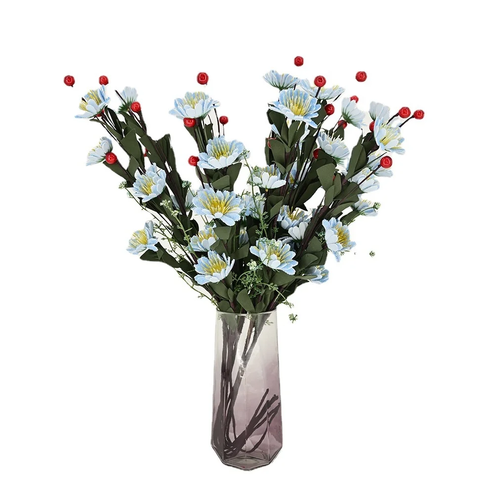 Peony Flower Simulation False False Flower New Living Room Putting Table Flower Pot Flower Flower Flower Beast Powder Butterfly Flower