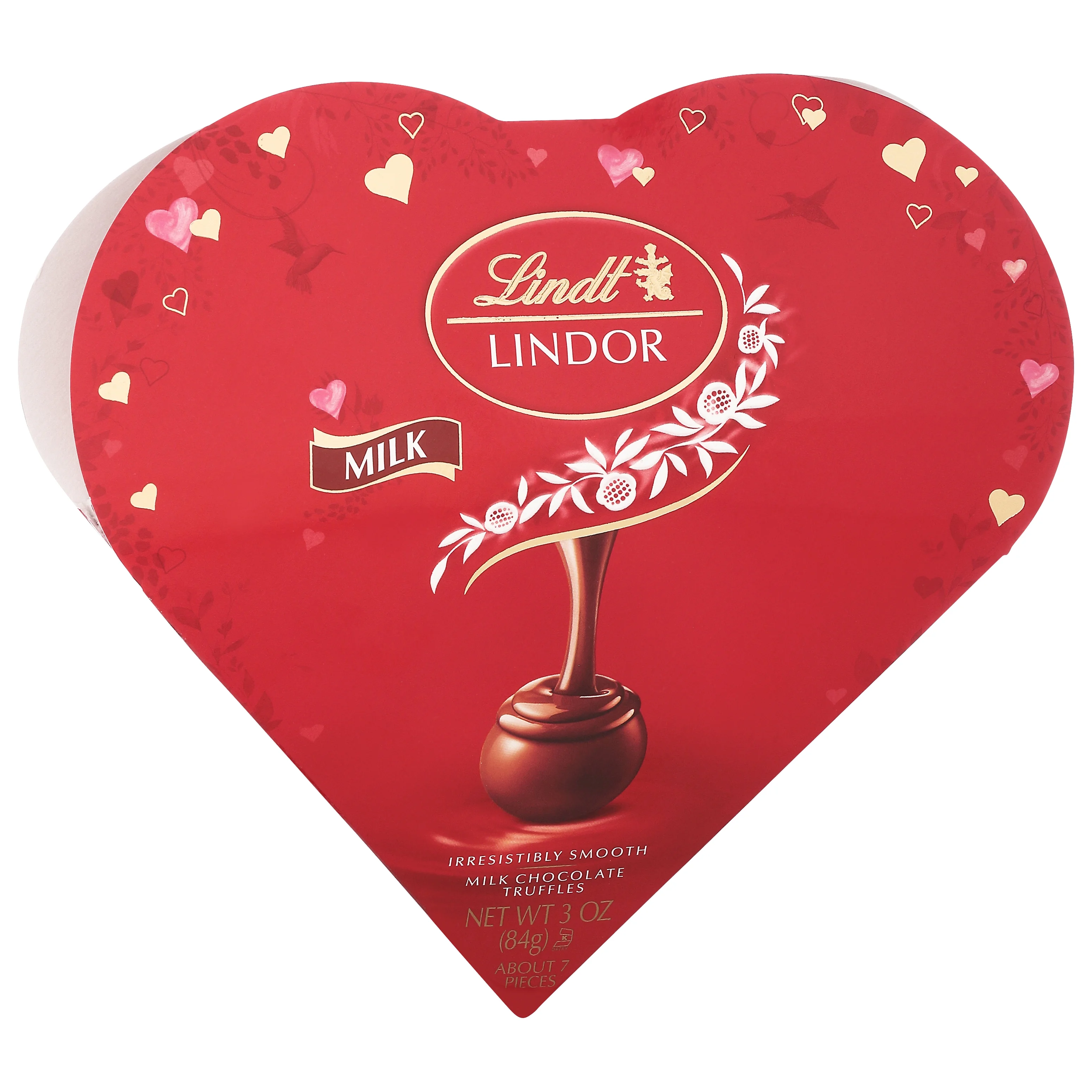 Lindt LINDOR Valentine's Milk Chocolate Candy Truffles Friend Heart, 3 oz.