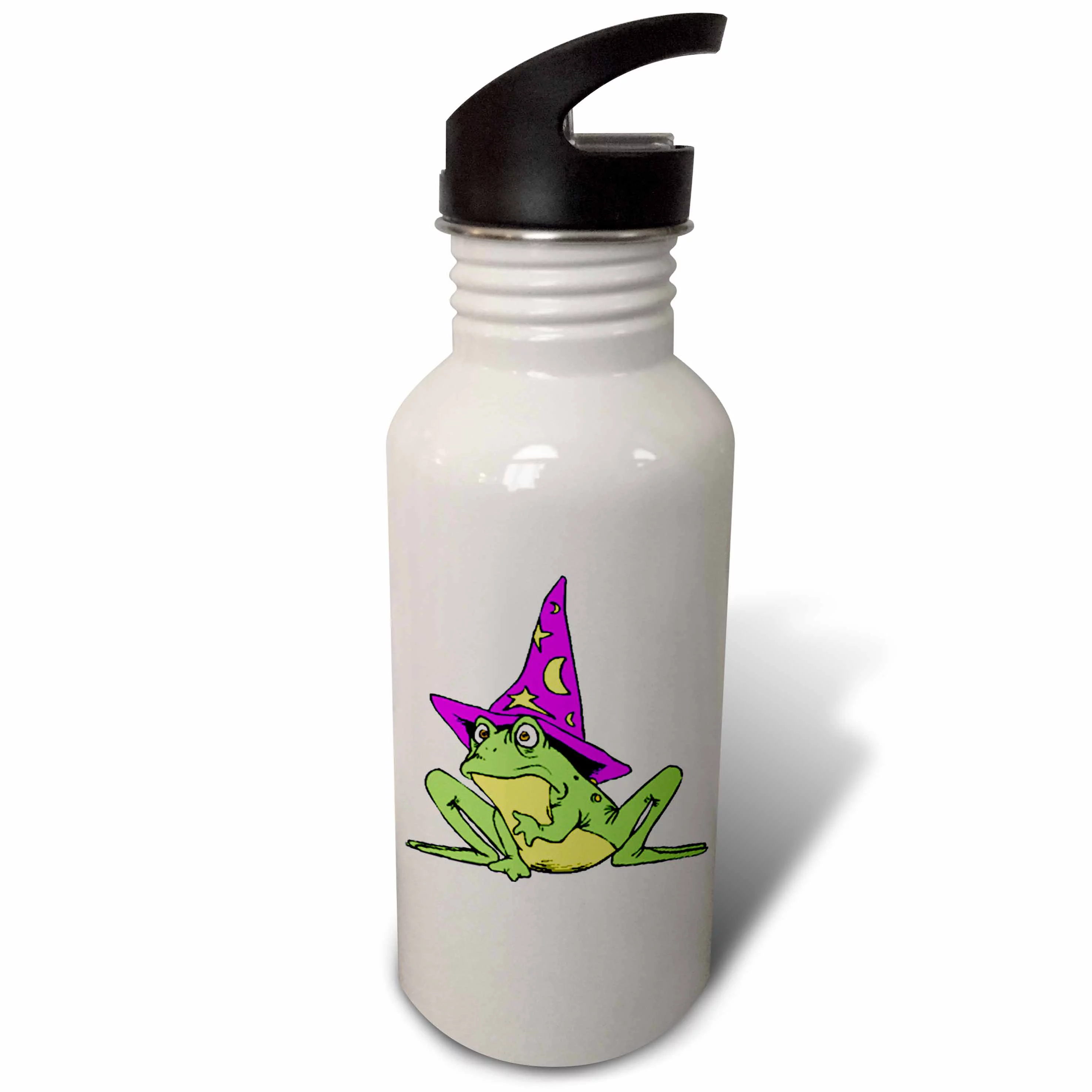 Frog Wizard With Purple Hat 21 oz Sports Water Bottle wb-40862-1