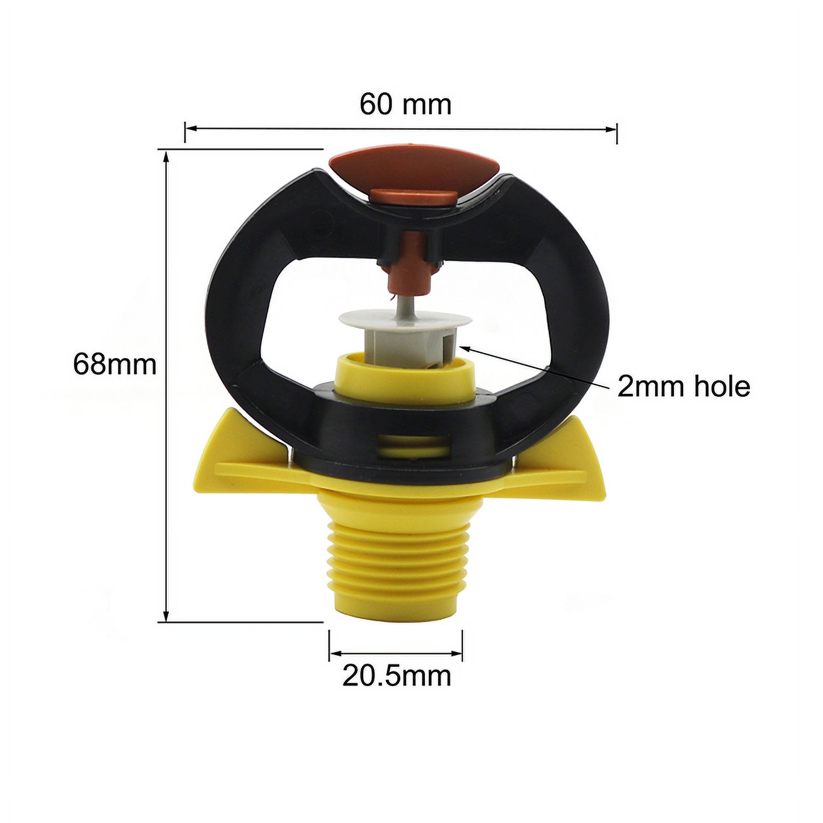 1/2" Rotary Hanging mist nozzle agriculture greenhouse sprinkler irrigation  Degree garden sprinkler watering 40 Pcs