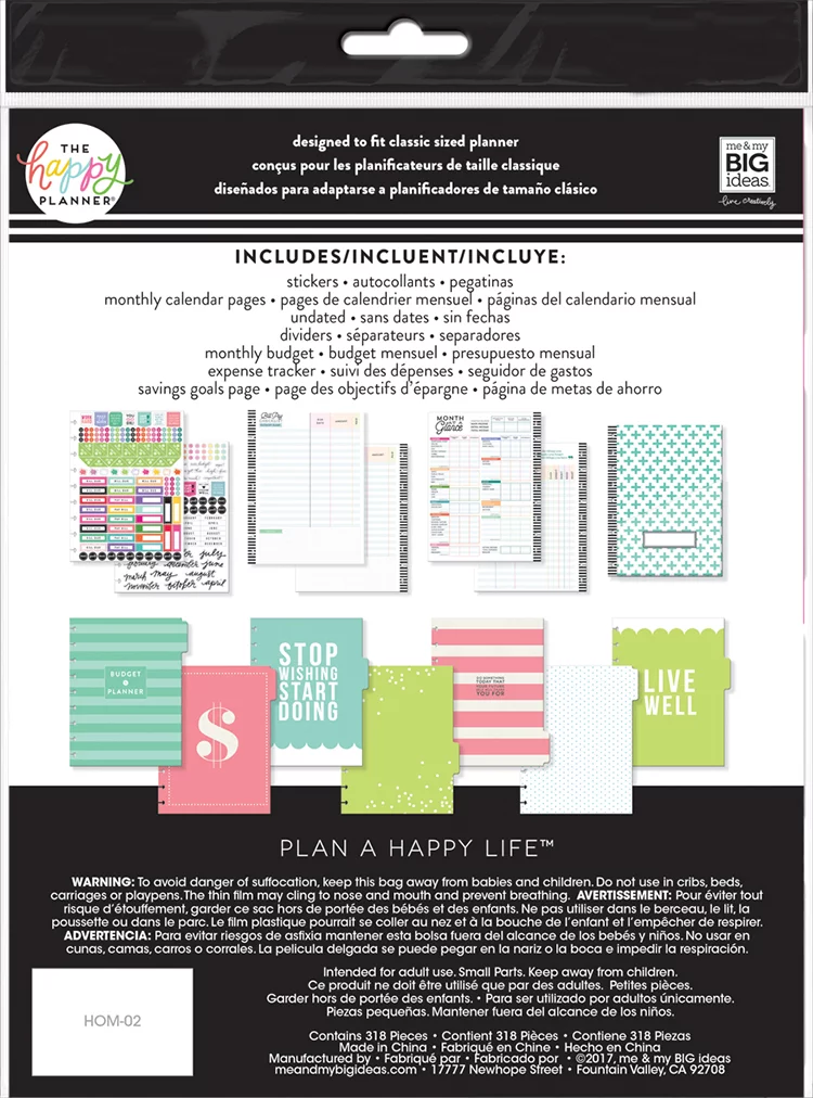 The Happy Planner - CLASSIC Budget Extension Pack