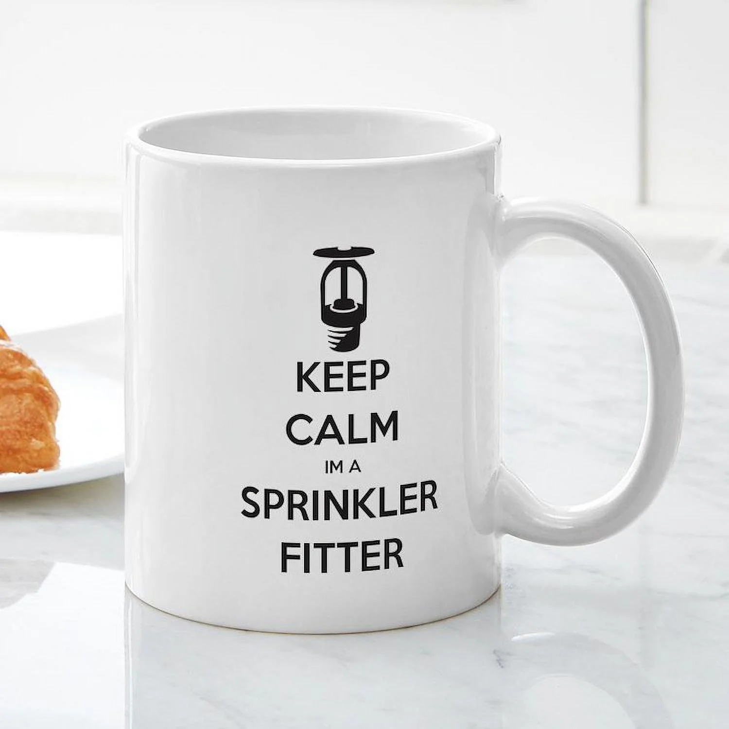 CafePress - Keep Calm Im A Sprinkler Fitter Mugs - 11 oz Ceramic Mug - Novelty Coffee Tea Cup
