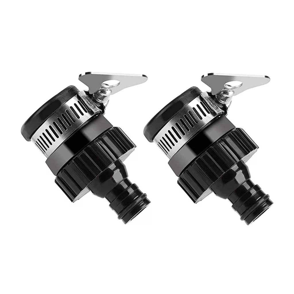 Universal Tap Connector Adapter Mixer Kitchen Garden Hose Pipe Joiner Fitting Automatic System Pad for Babies Dancing Flower Watering Tripod Sprinklers Watering Timer Outdoor Faucet *6PCS