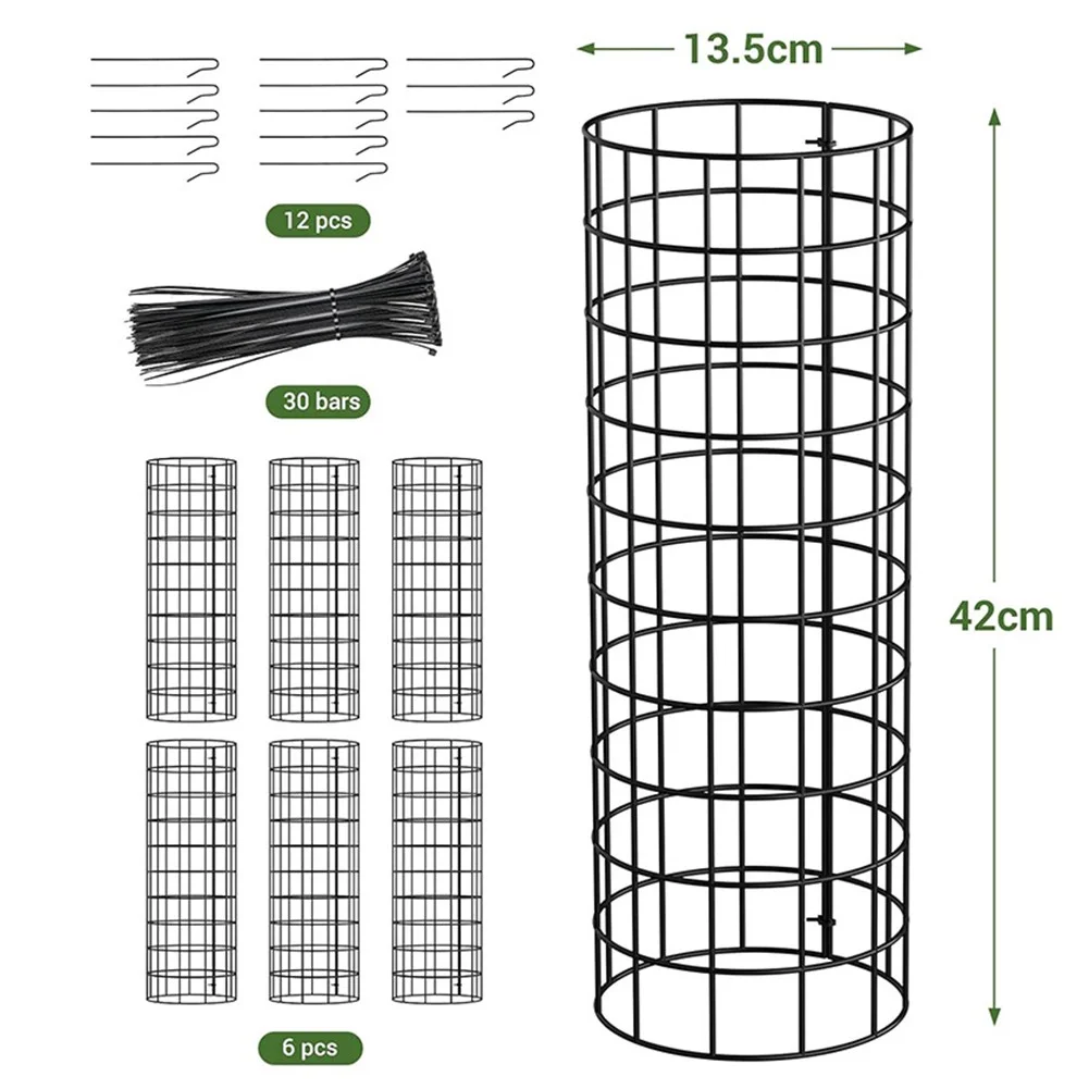 Enhanced Tree Trunk Protection: Guards with Metal Stakes, Easy
