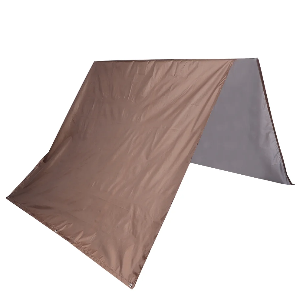 Viccilley Roof Canopy Outdoor Swing Cover Kids Playground Roof Canopy Patio Swing Cover 190T Polyester Taffeta Waterproof Cover Replacement Tarp Sunshade for Garden Patio(Coffee)