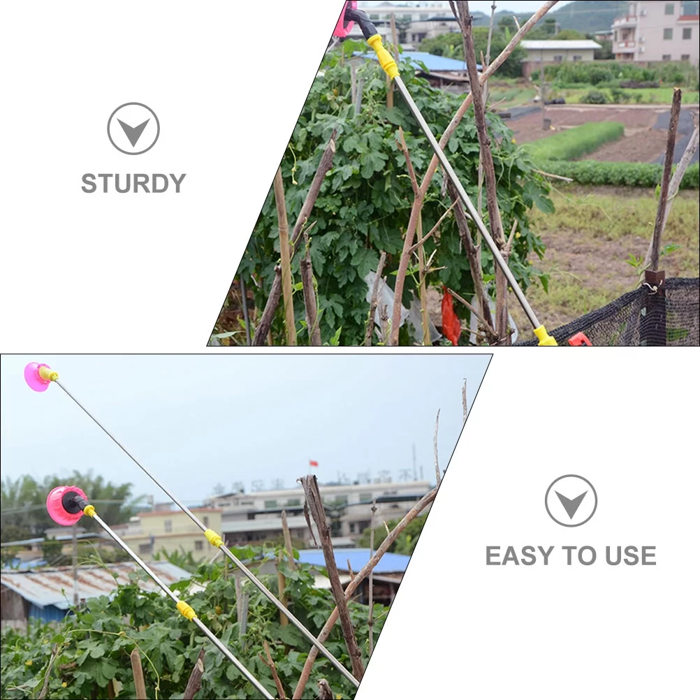 Qumonin Stainless Steel Sprayer Wand Extension - 4Pcs Telescopic Garden Watering Pole