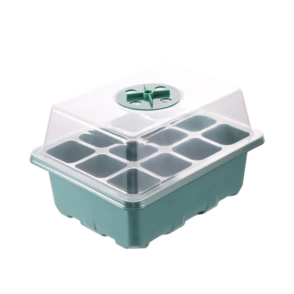 5Pc 12 Hole Seedling Starter Tray Pot Seed Germination Plant Propagation Nursery Box with Lid Garden Balcony Cultivation Planter