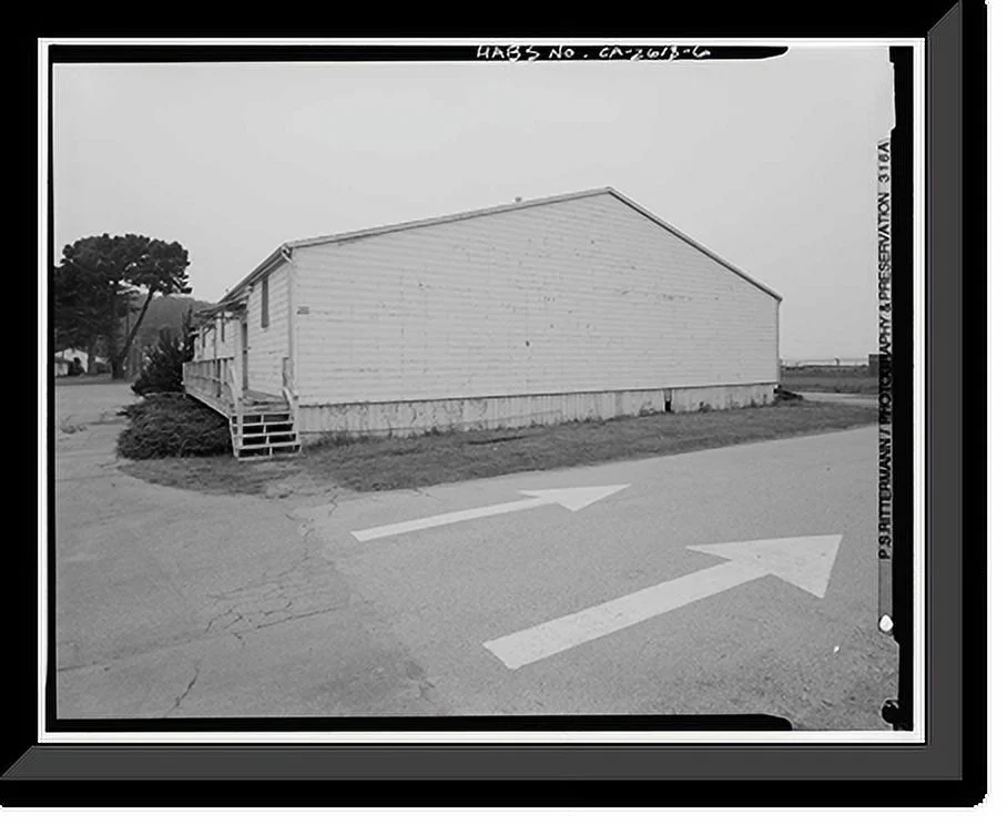 Historic Framed Print, Presidio of San Francisco, Warehouse, West End of Crissy Field, Livingston Street, San Francisco, San Francisco County, CA - 6, 17-7/8