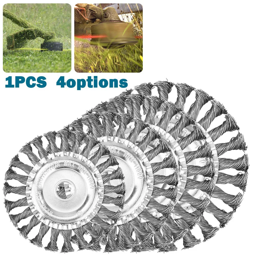 Steel Wire Trimmer Head Grass Eater Brushcutter Wheel Removal Lawnmower Tool