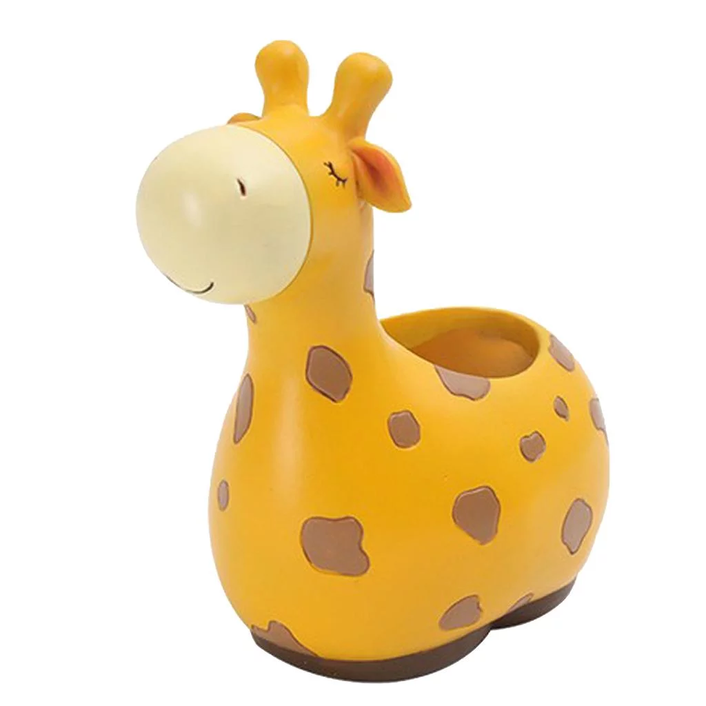Cute Resin Animals Succulent Planter Cactus Flow Window Box - Giraffe