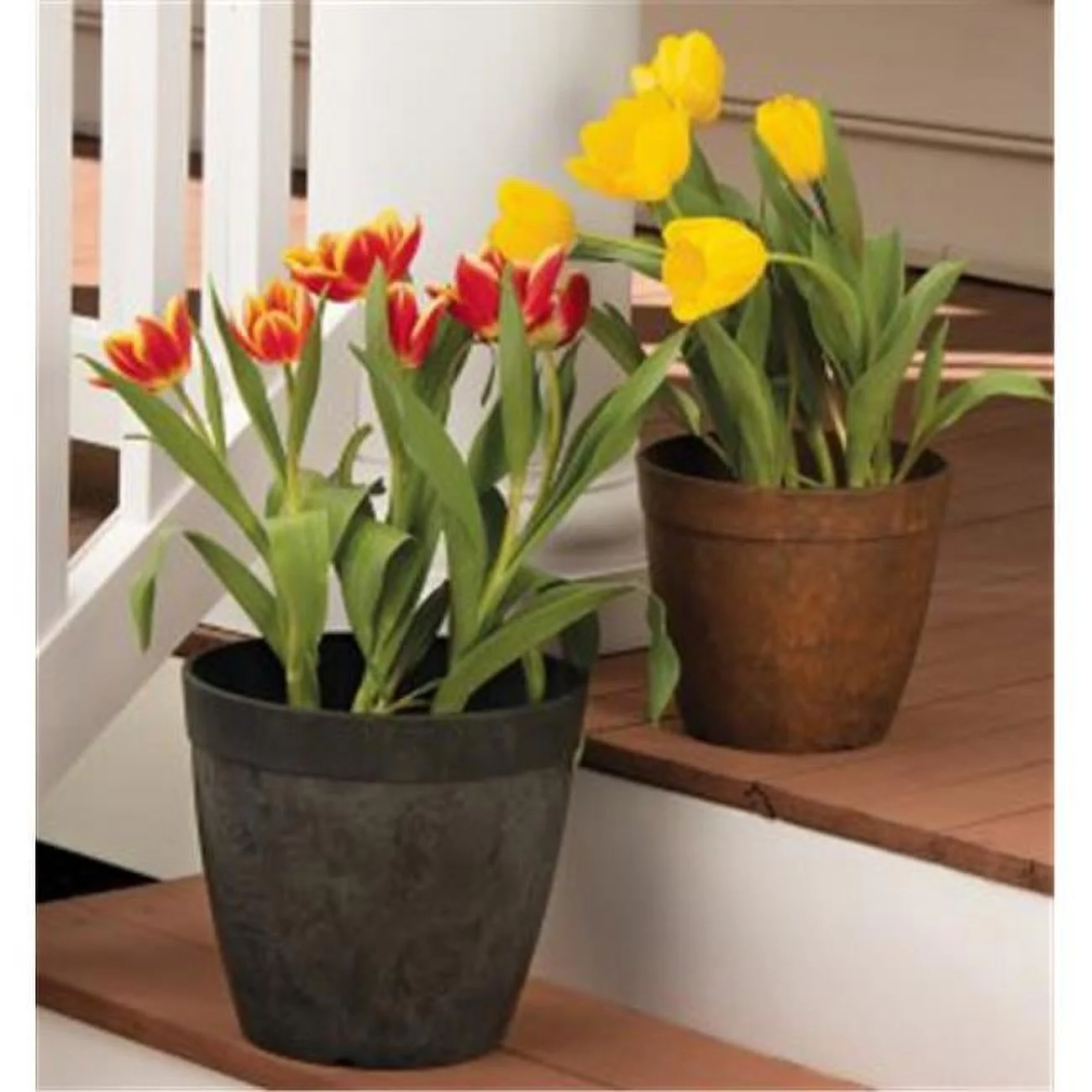 12 in. Round Dolce Planter - Rust