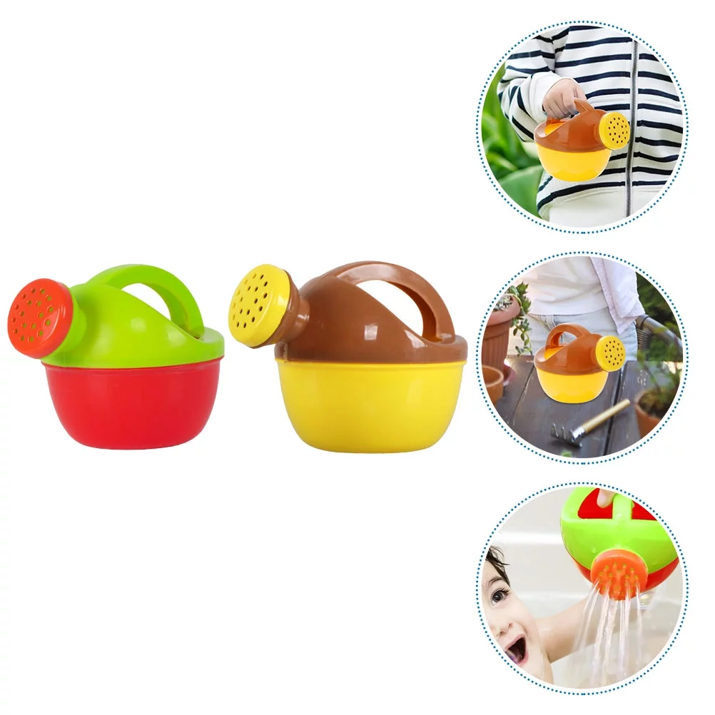 Eease 2pcs Children Watering Cans Mini Watering Pot Toys Plastic Watering Can
