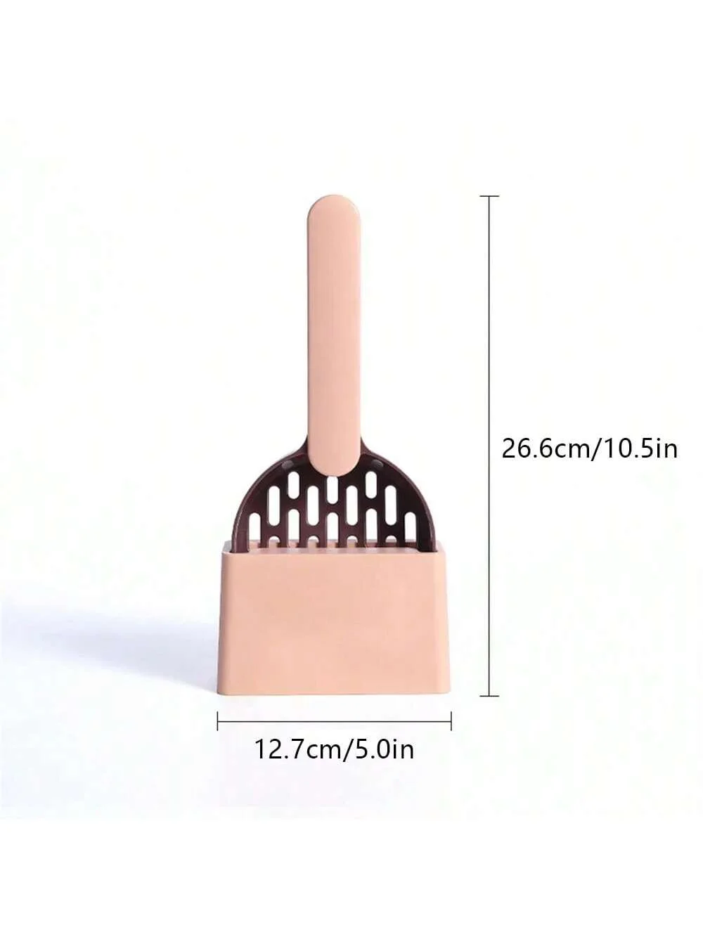 1pc Cat Litter Scoop Plastic Cat Litter Shovel With Base Self-Cleaning Cat Litter Box Shovel Kitten Toilet Clean Tools Cat Supplies